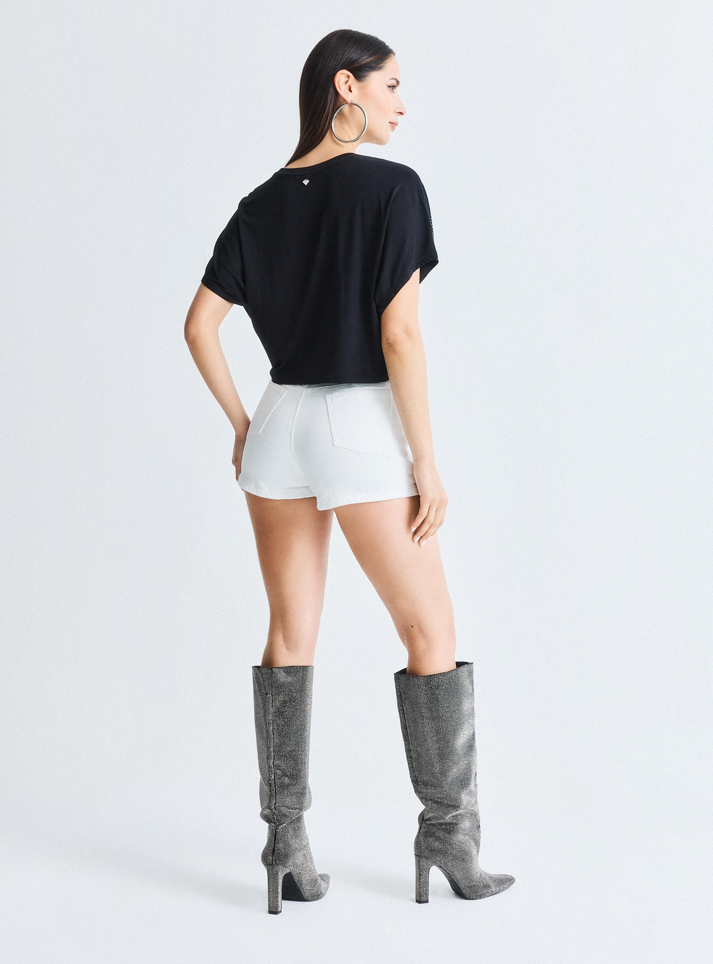 Polera Crop Gradiente Strass-5