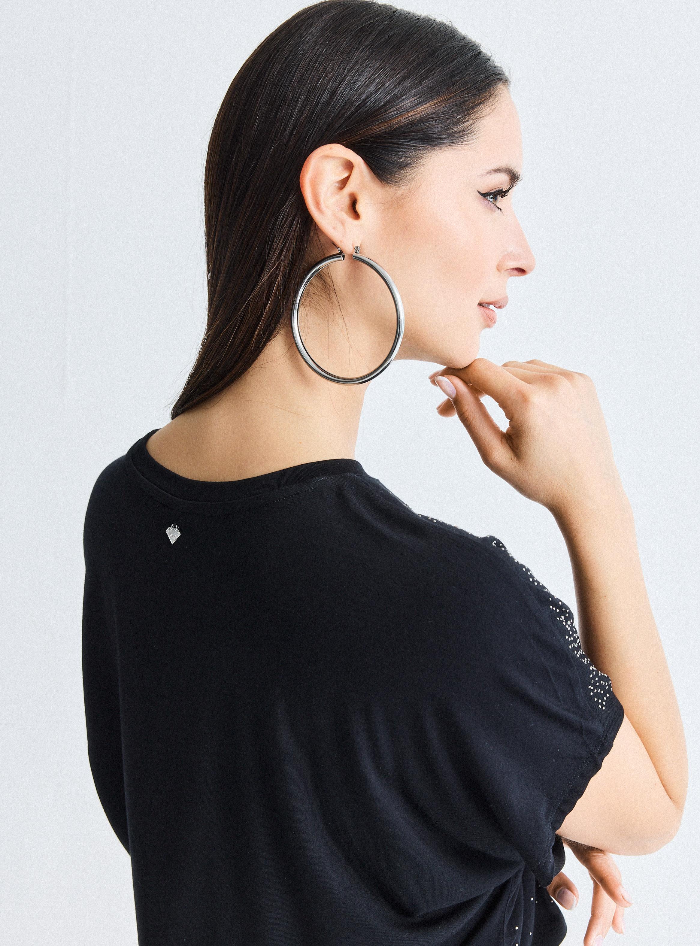 Polera Crop Gradiente Strass-3