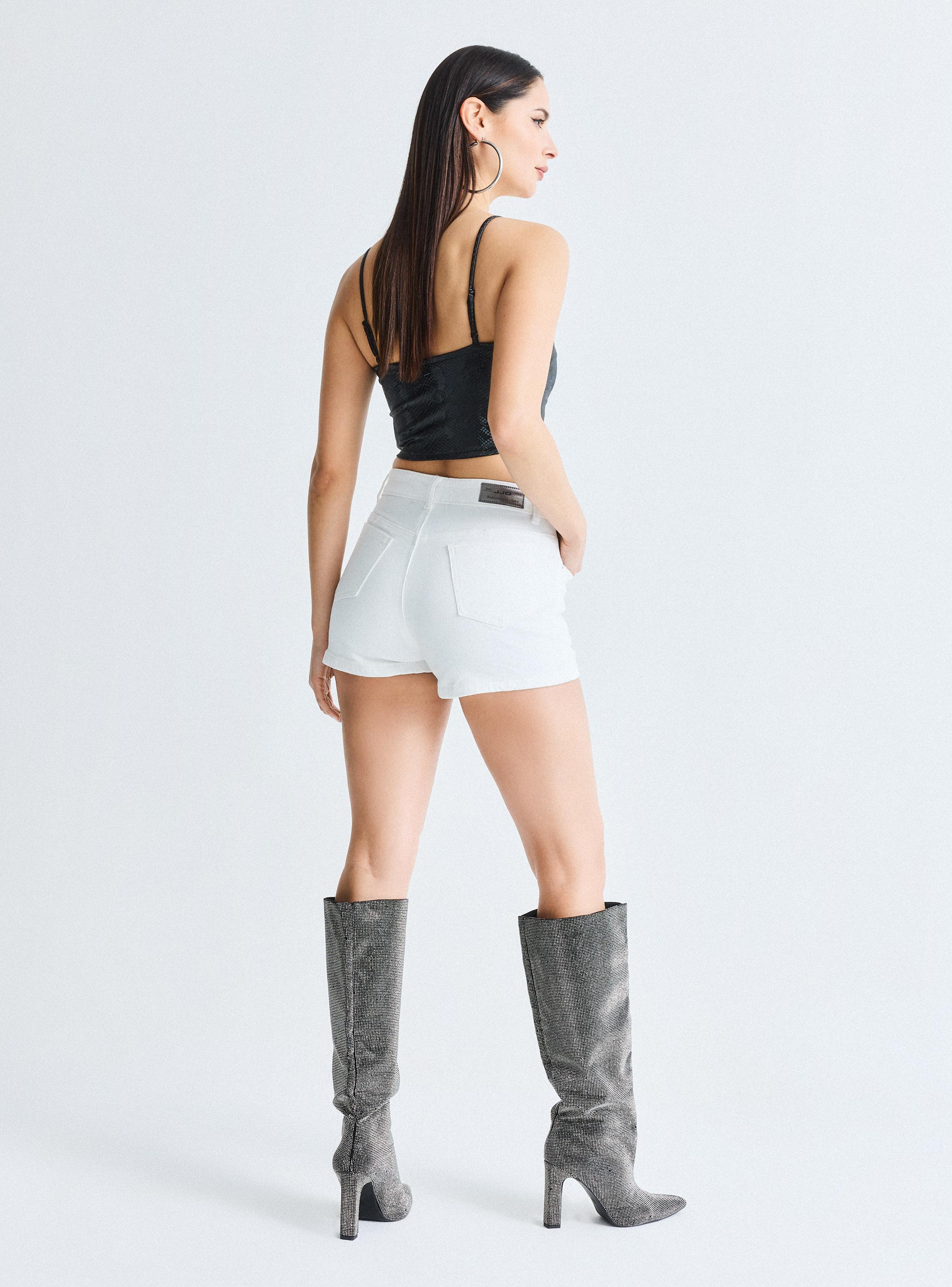 Falda Skort Delantero Cruzado 2 Botones y Bolsillo-5