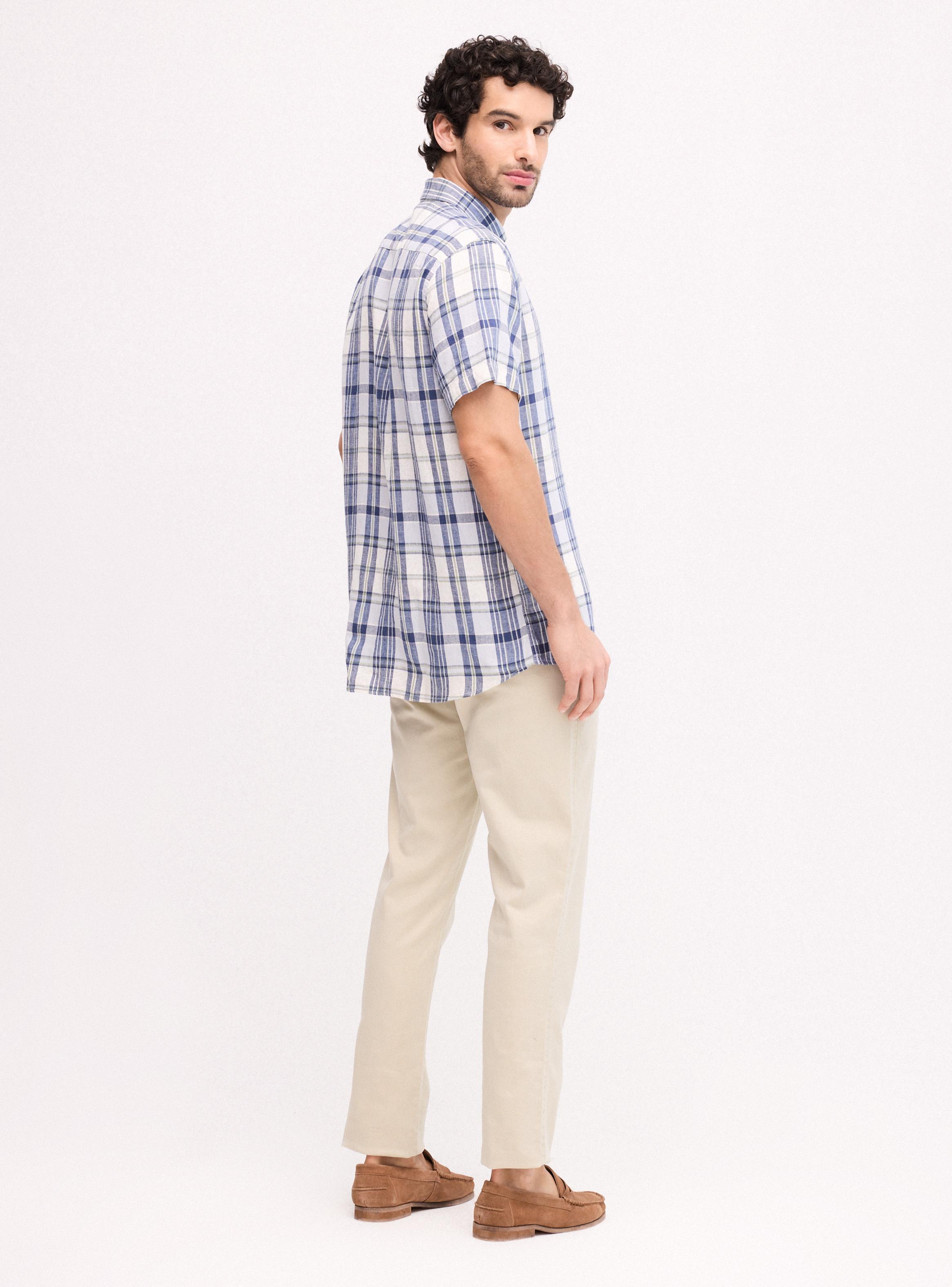 Camisa Lino Cuadros-5