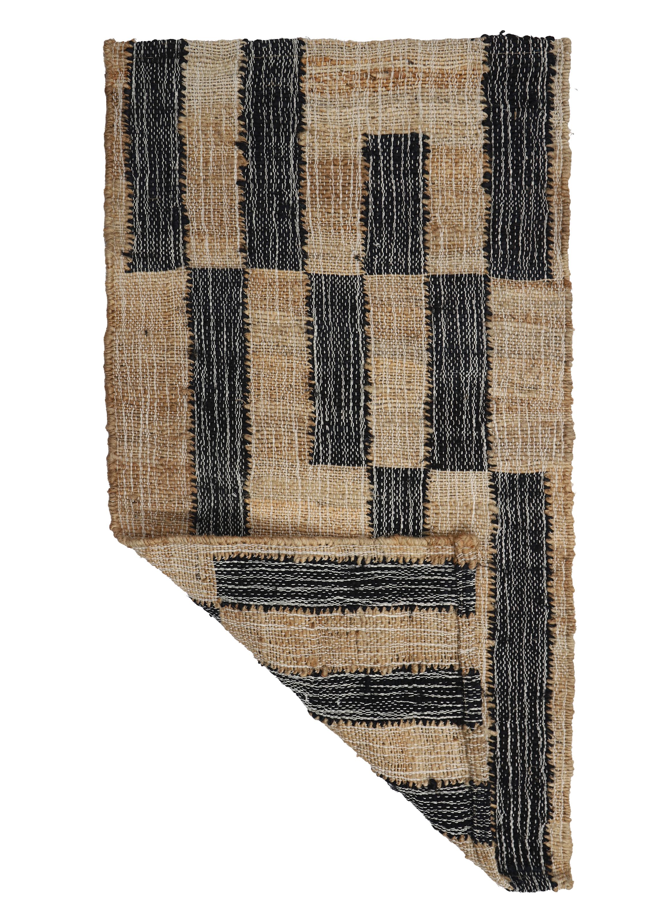 Bajada de Cama Yute Tribal 60x120 cm-2