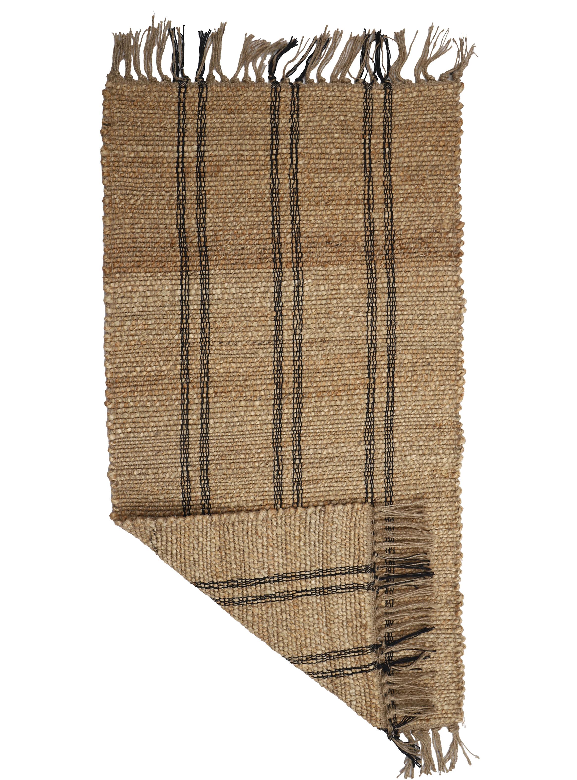 Bajada de Cama Yute Lineas T 60x120 cm-2