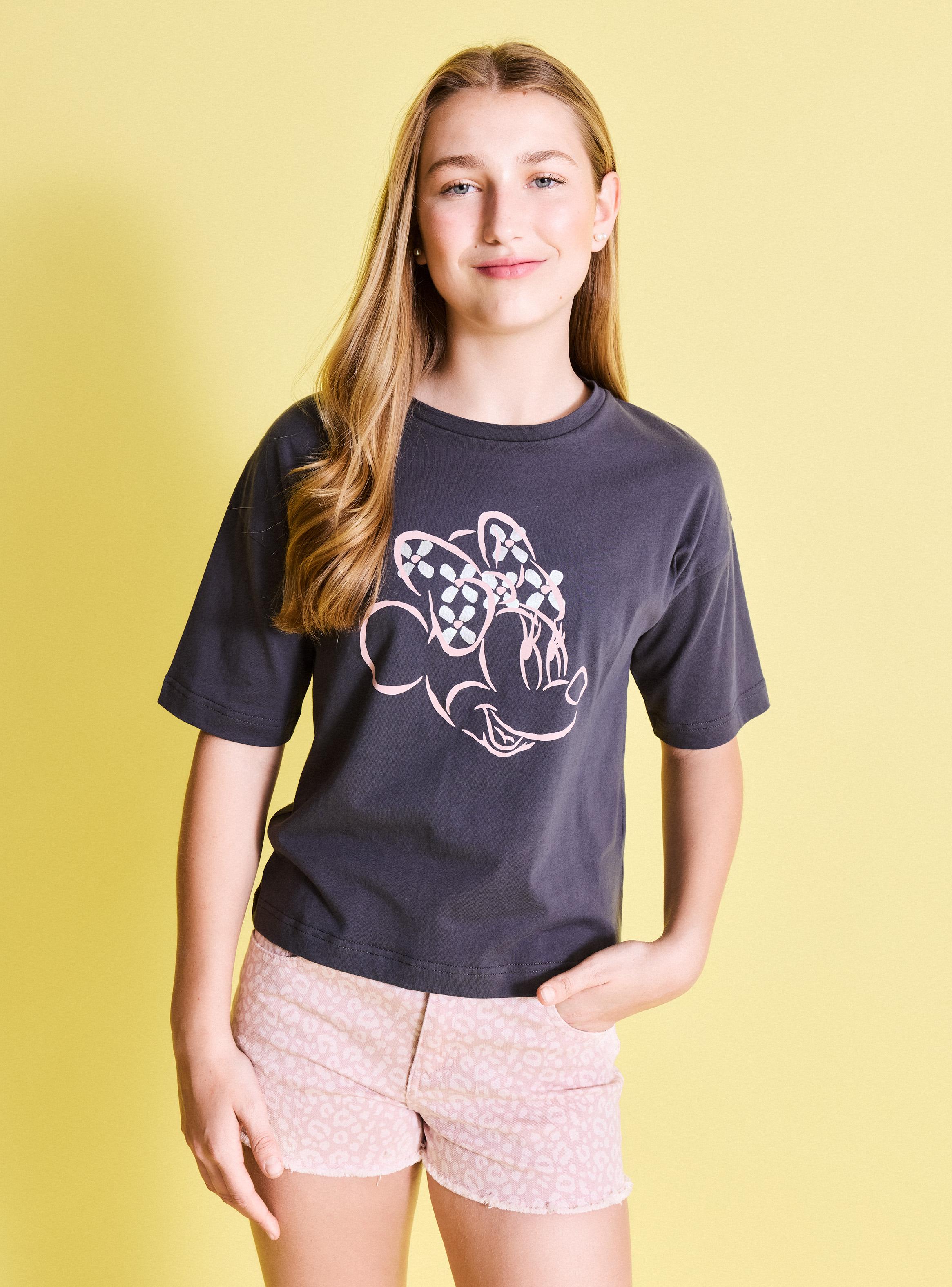 Polera Manga Corta Estampado Personajes Disney-3