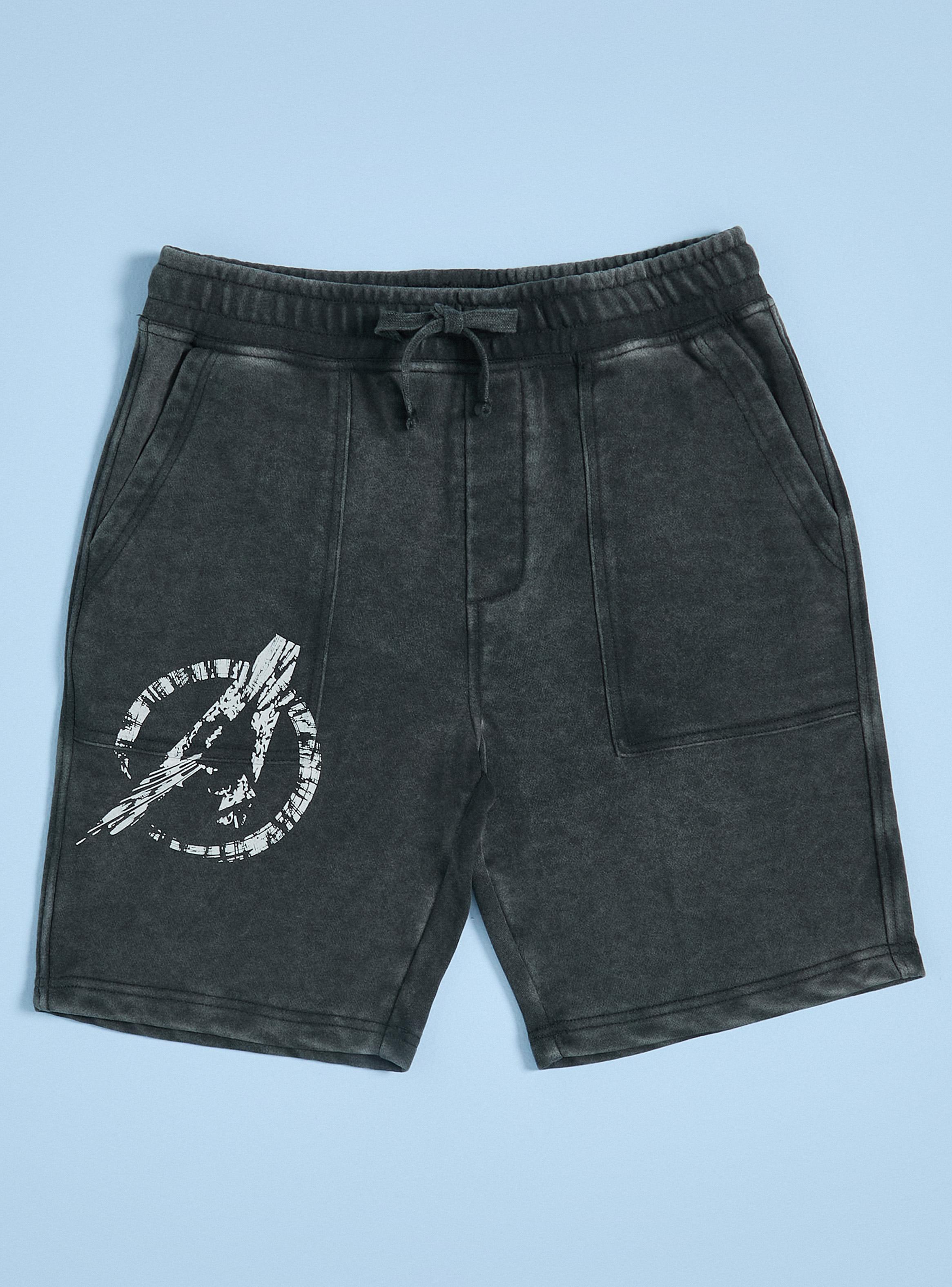 Short con Bolsillos y Estampado Avengers-0