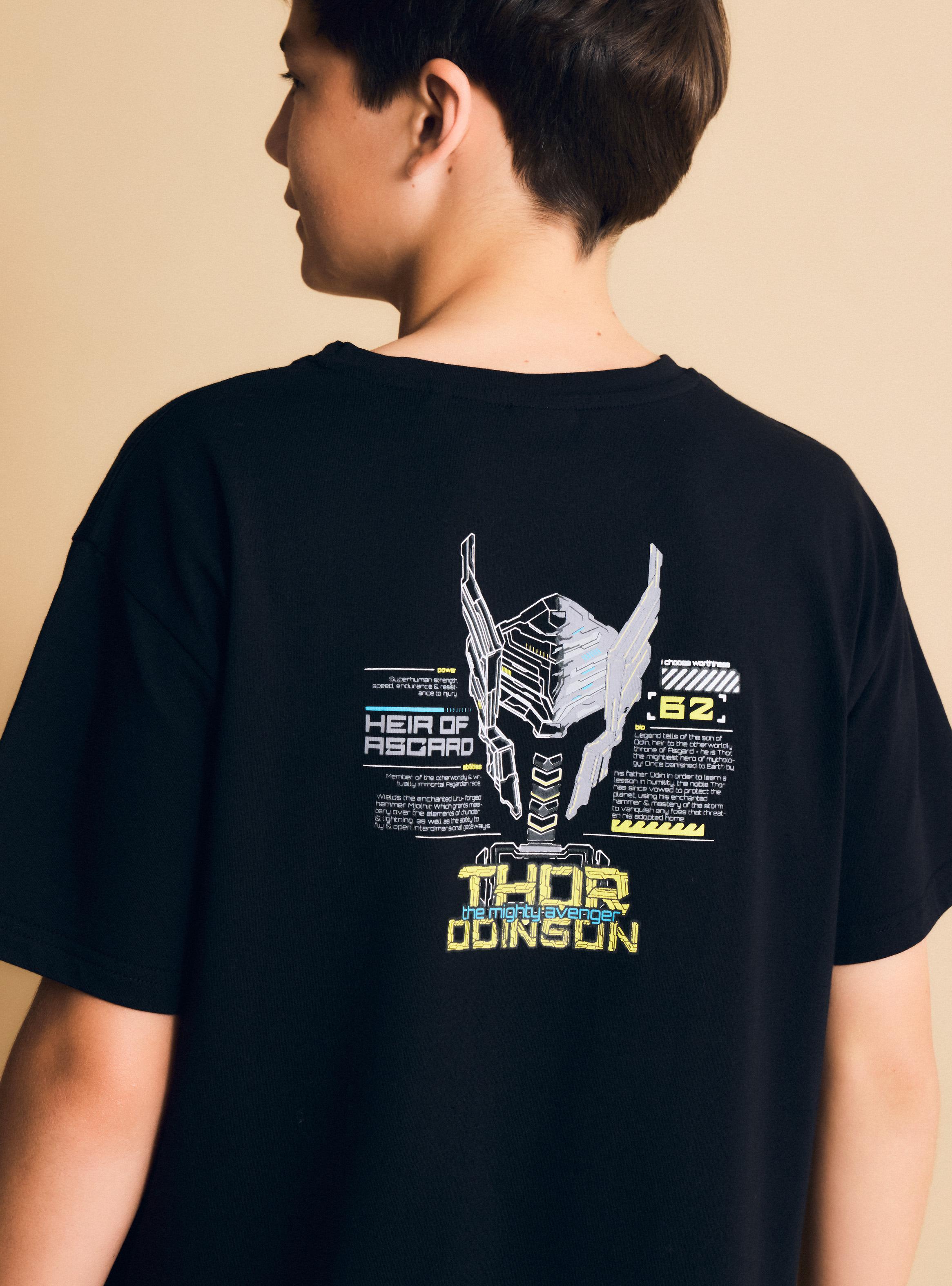 Polera Estampado Espalda Personajes Marvel-4