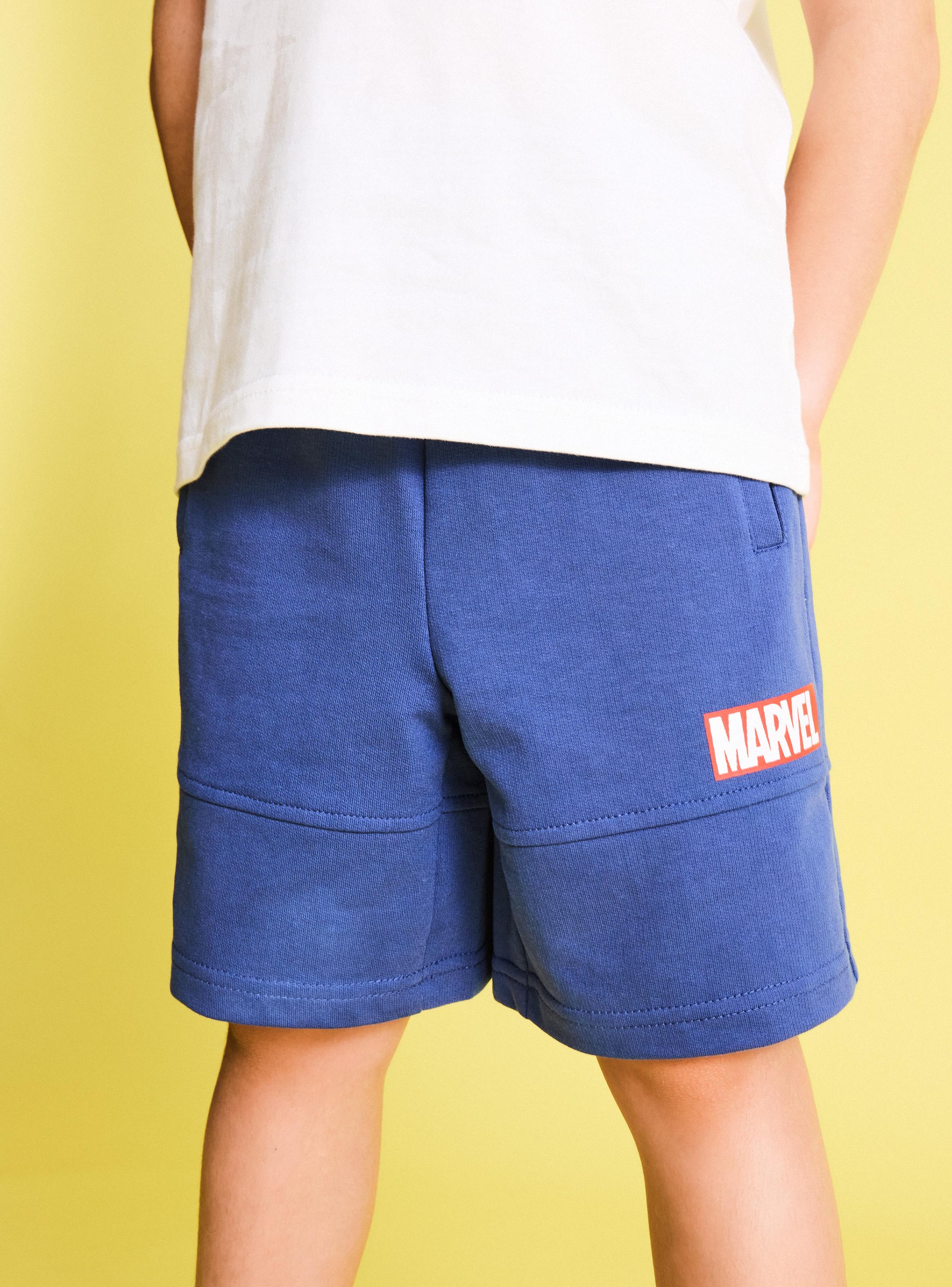 Bipack Polera y Short Capitán América-4