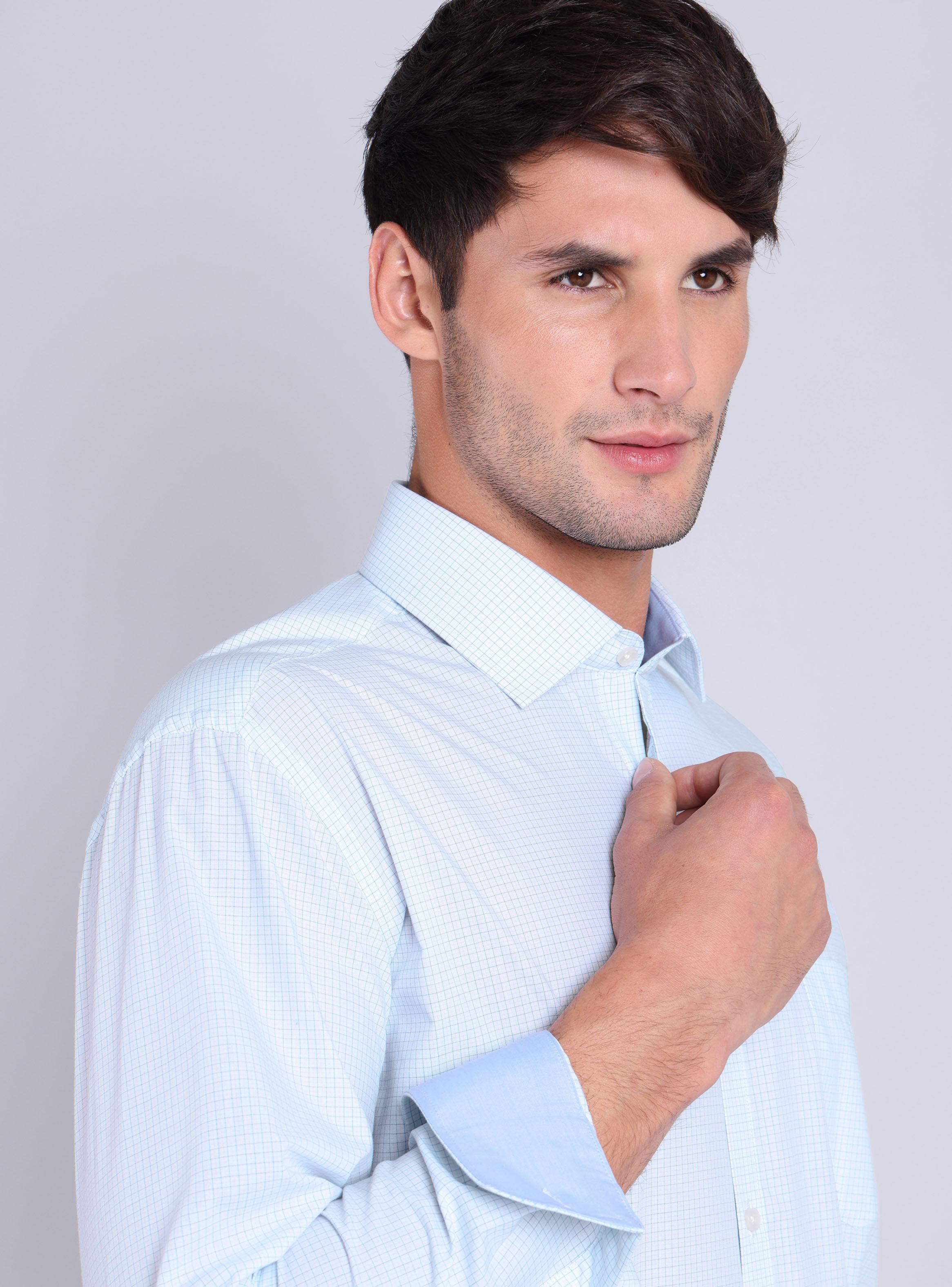 Camisa Formal Diseño a Cuadros-2