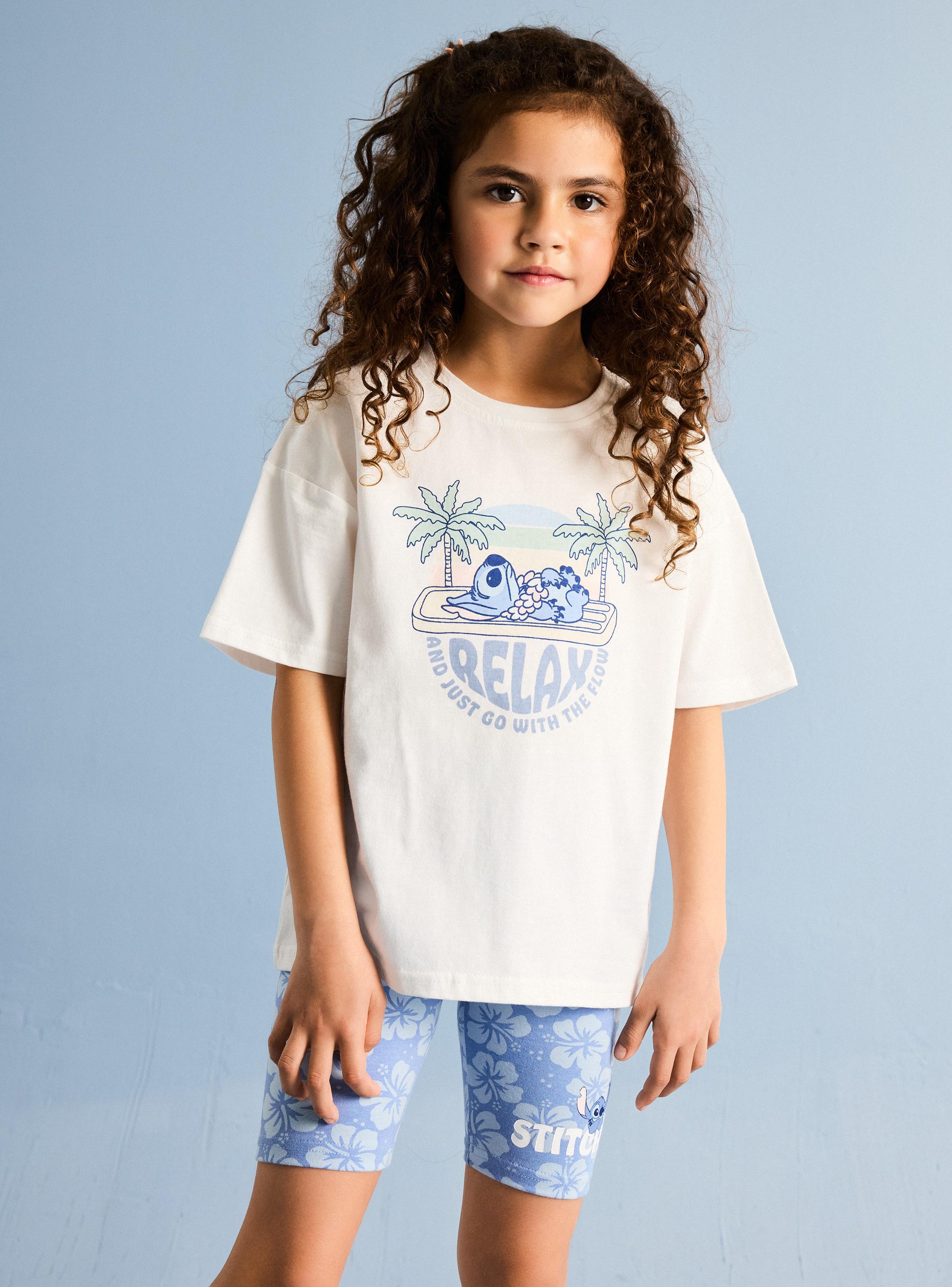 Conjunto Polera y Calza Stitch Niña-3