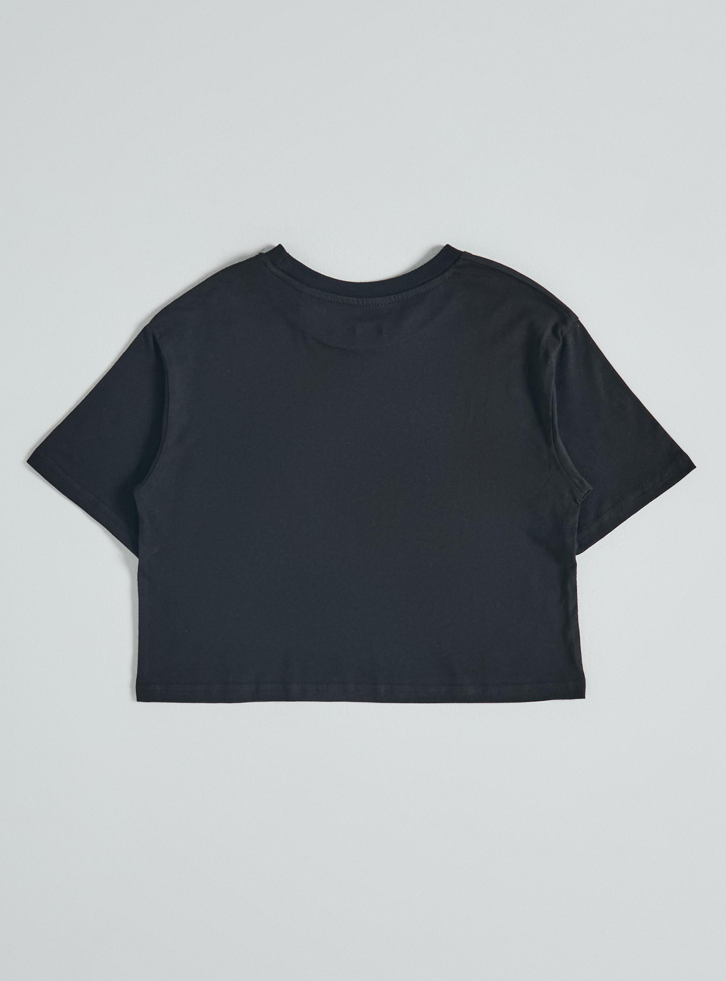 Polera Cropped Oversize con Print Frontal-2