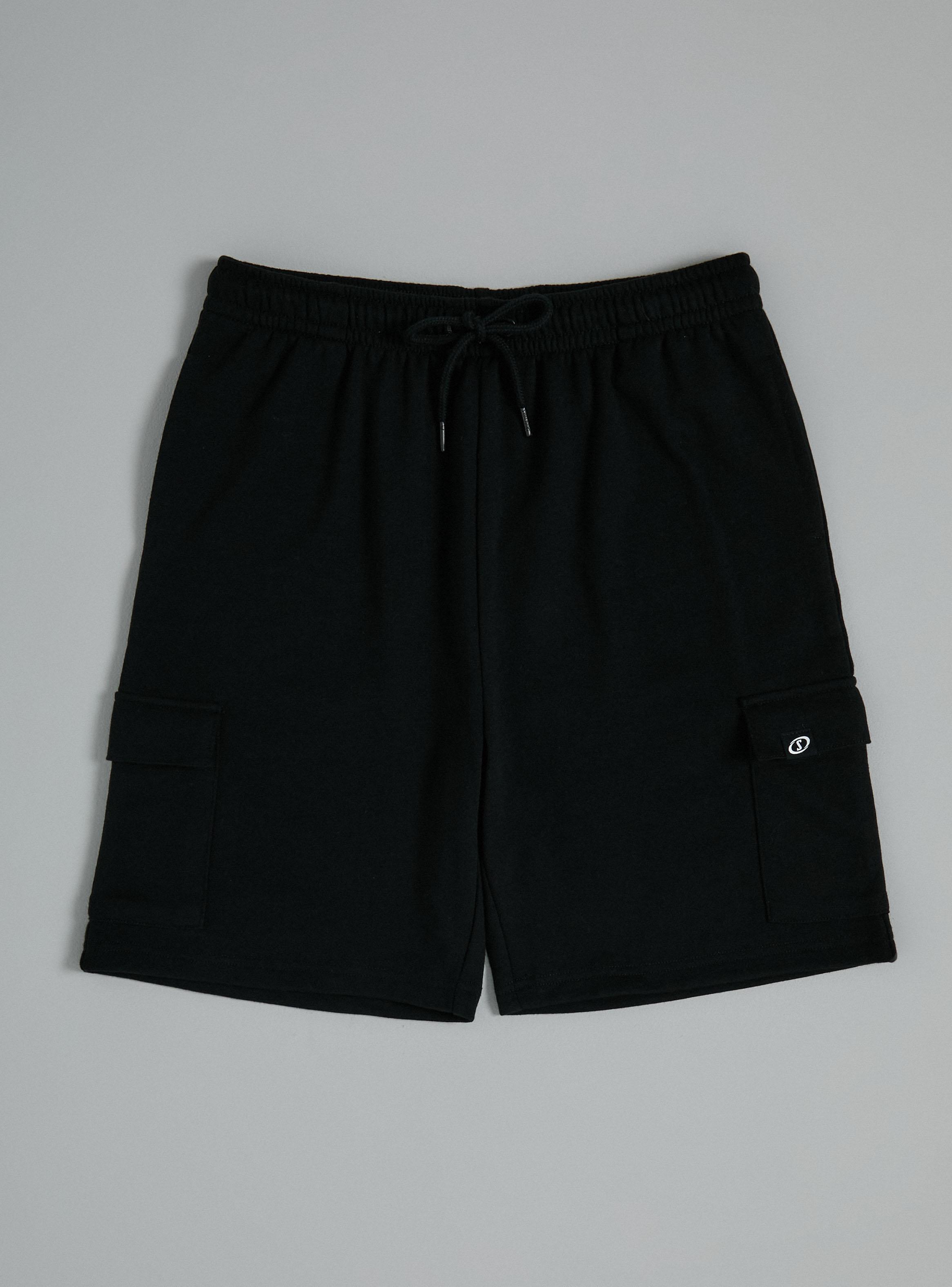 Short Buzo con Bolsillos Cargo y Cintura Ajustable-0