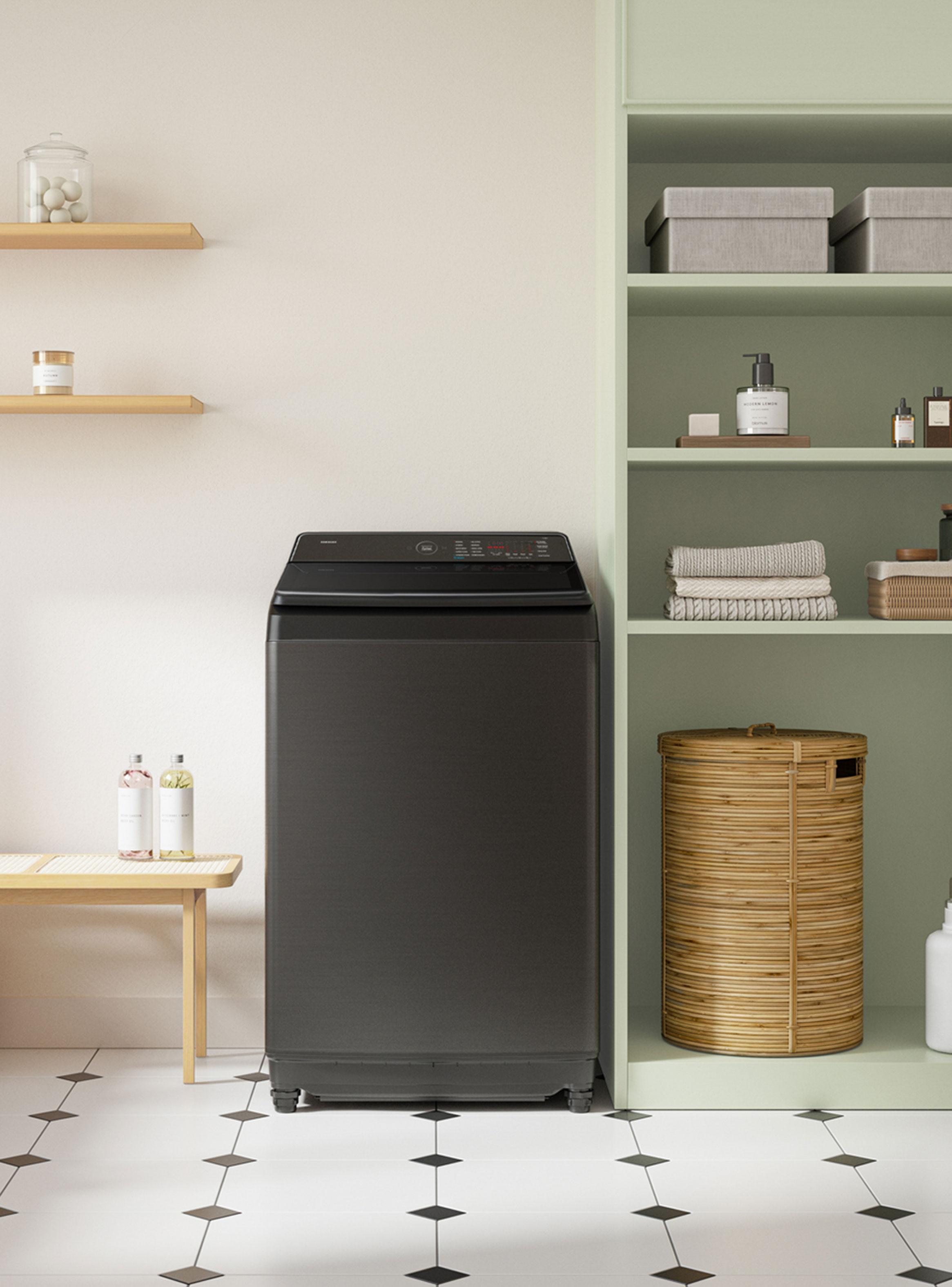 Lavadora Carga Superior 21 kg Bespoke con IA WA80F21S8BZS-3