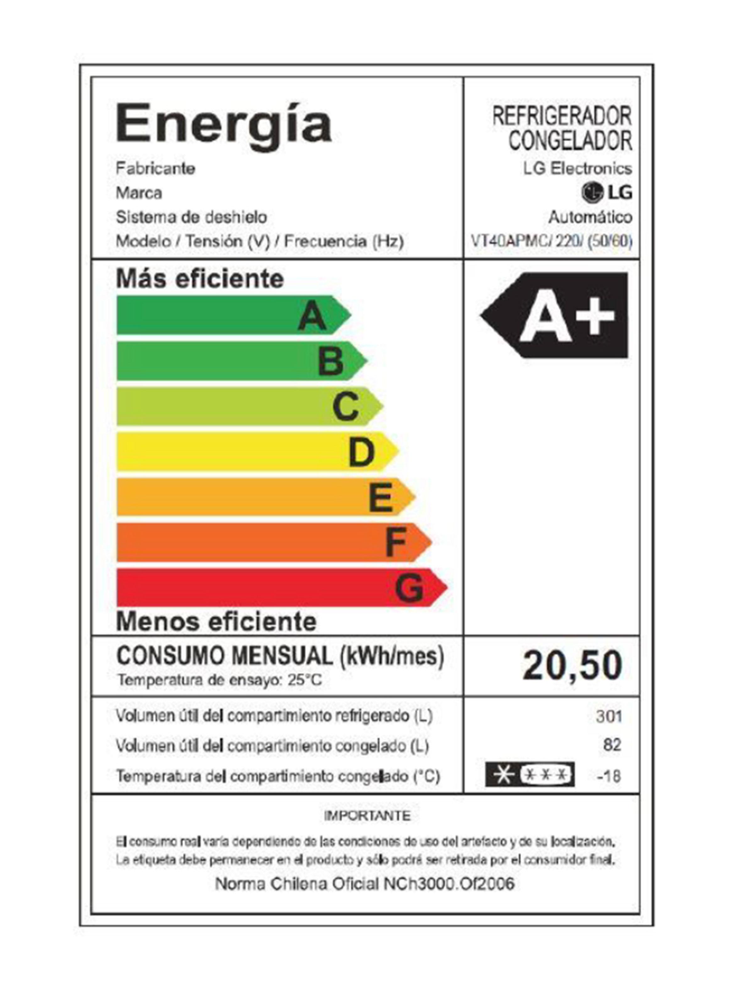 Refrigerador Top Mount No Frost 382 Litros VT40APMC-6
