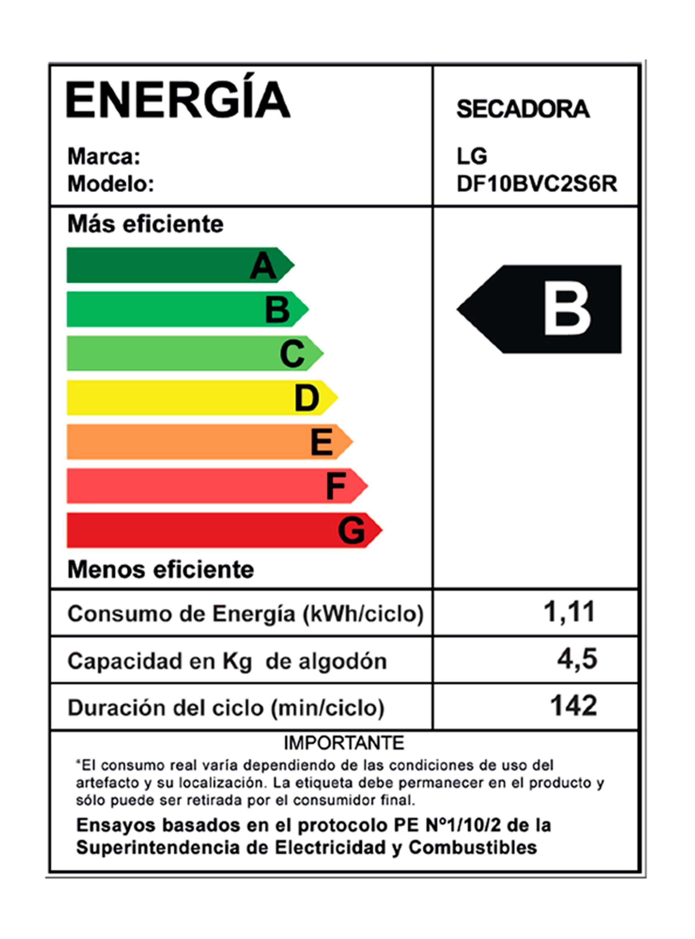 Secadora Carga Frontal 10 Kg DF10BVC2S6R 10KG -8