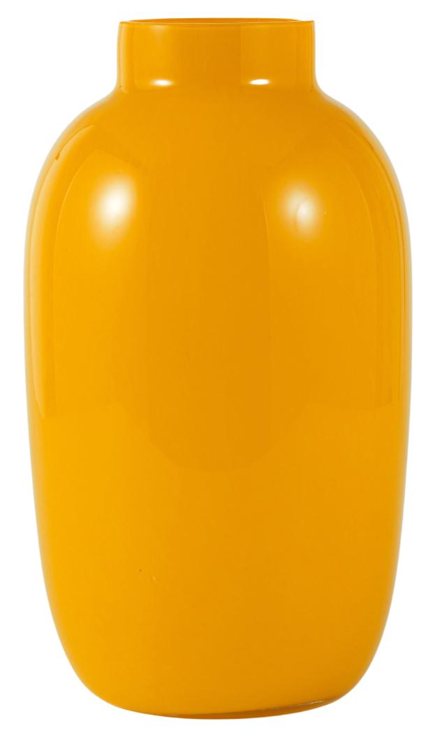Jarrón Vidrio Amarillo 30 cm-3