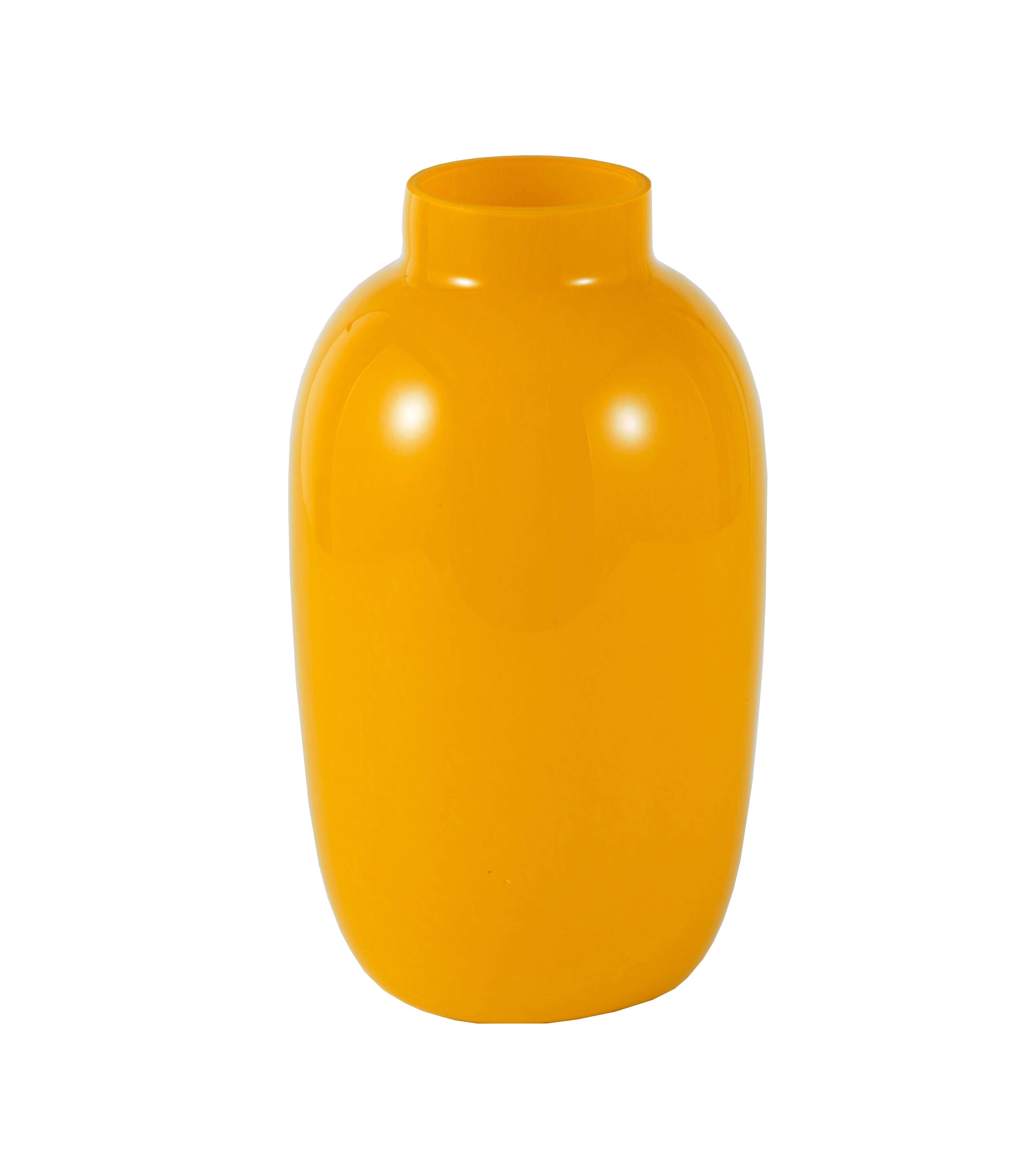 Jarrón Vidrio Amarillo 30 cm-1