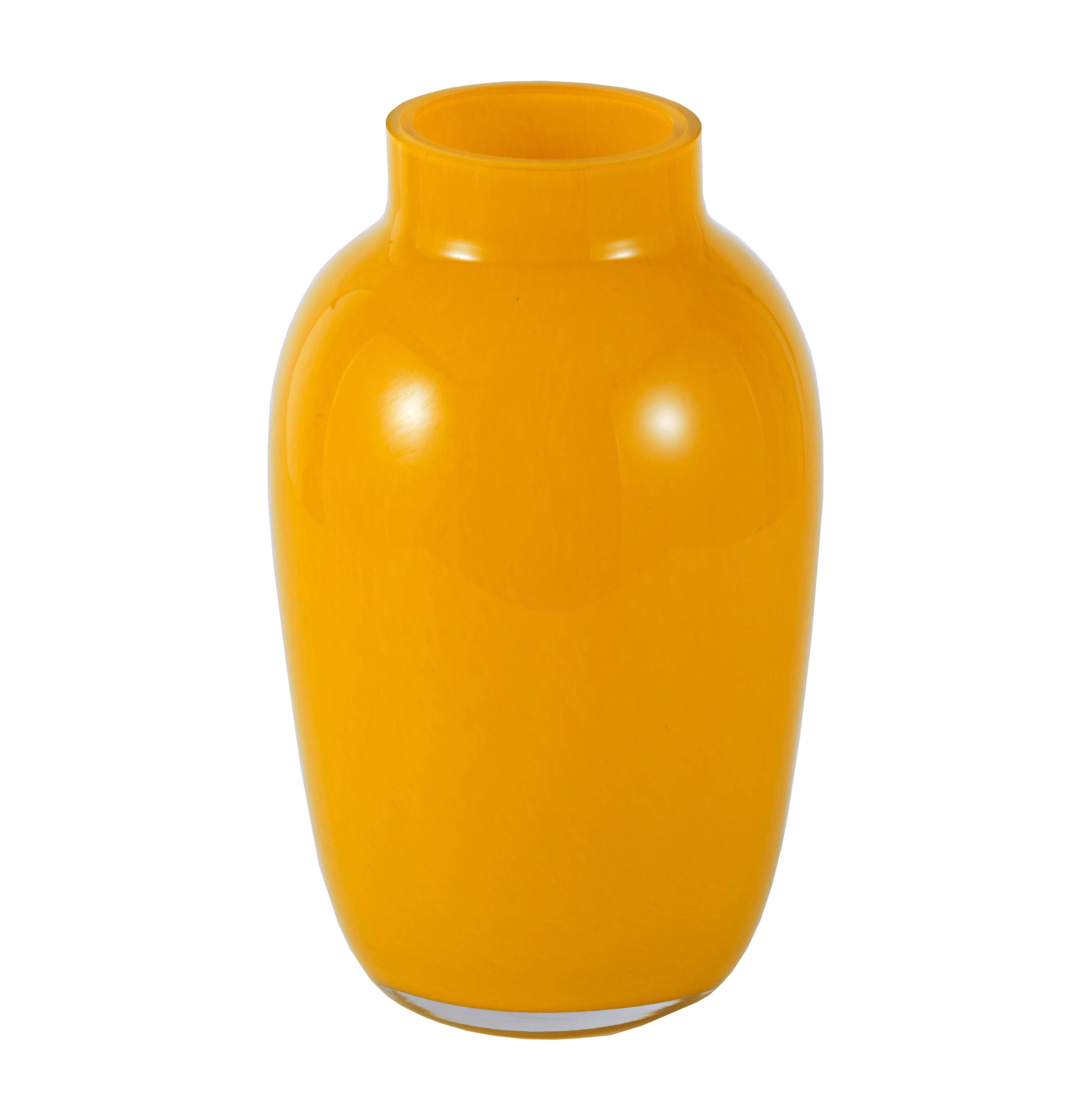 Jarrón Vidrio Amarillo 25 cm-2