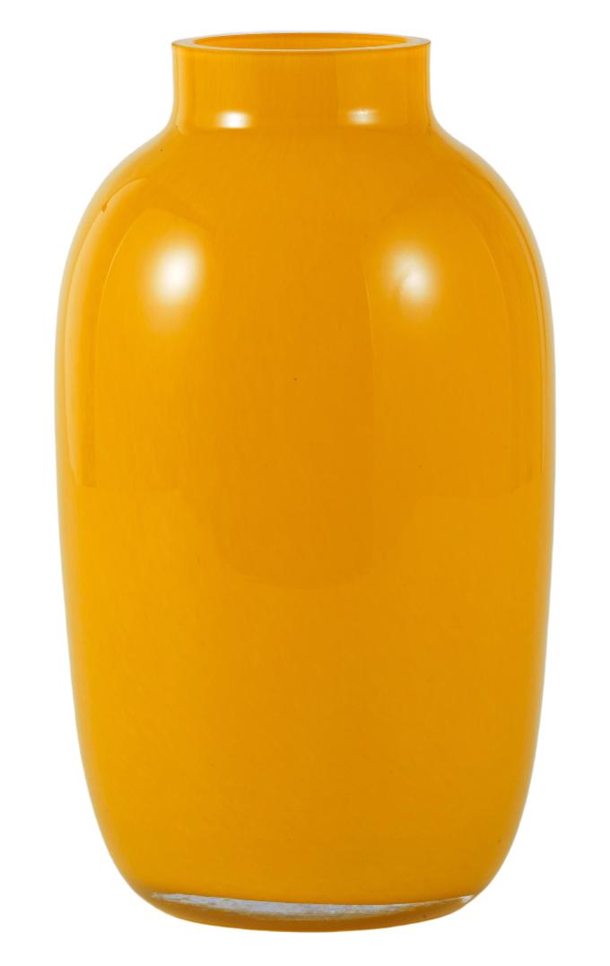 Jarrón Vidrio Amarillo 25 cm-3