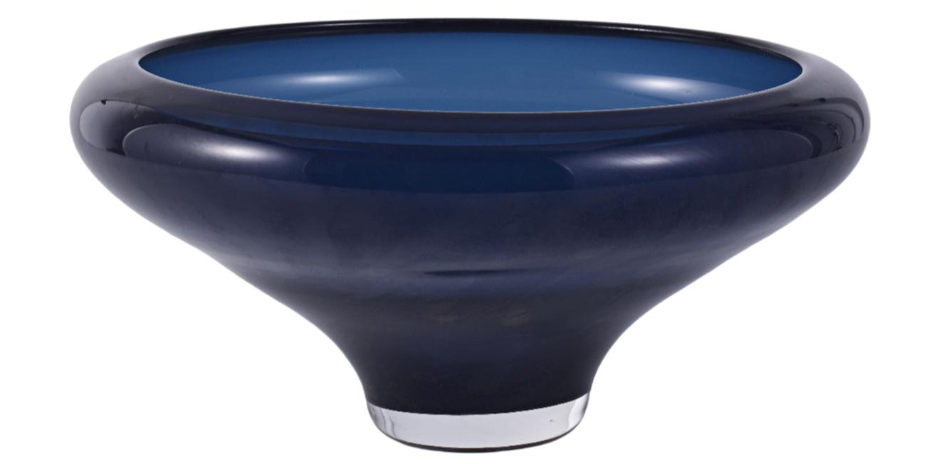 Centro de Mesa Vidrio Azul Aqua-3