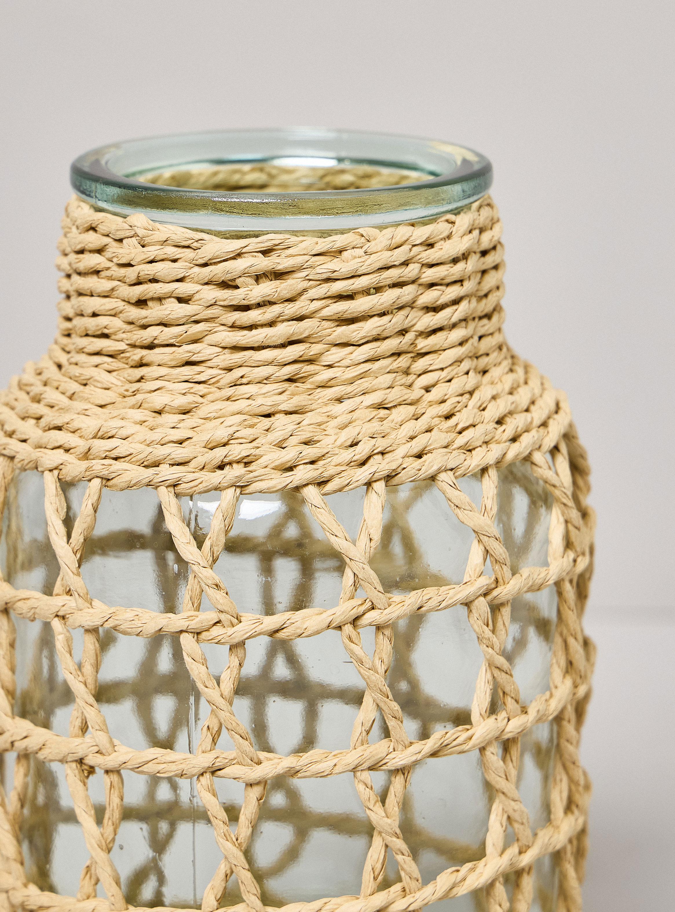 Jarrón Vidrio Tejido D1-2