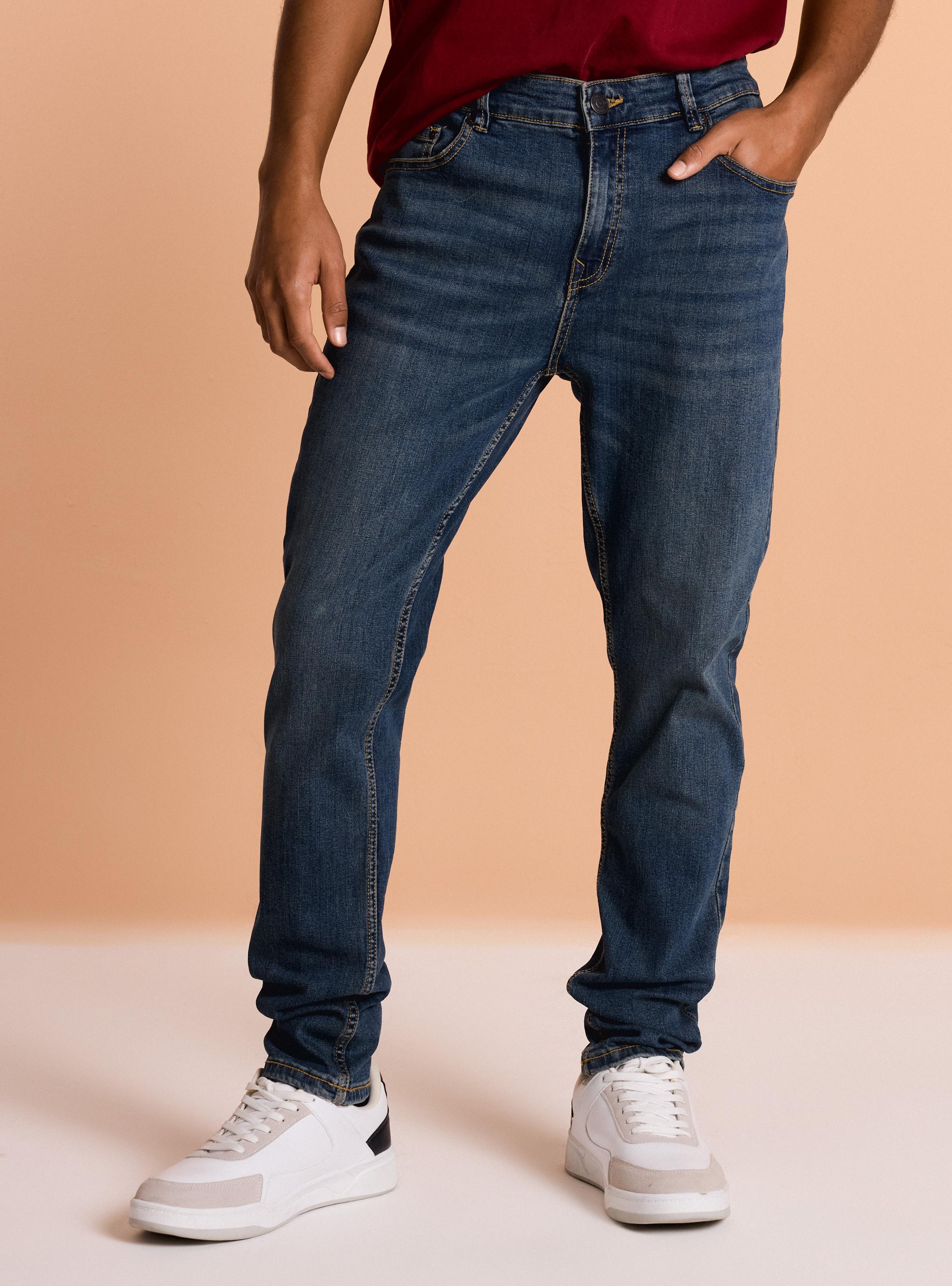 Jeans Básico Deslavado-0