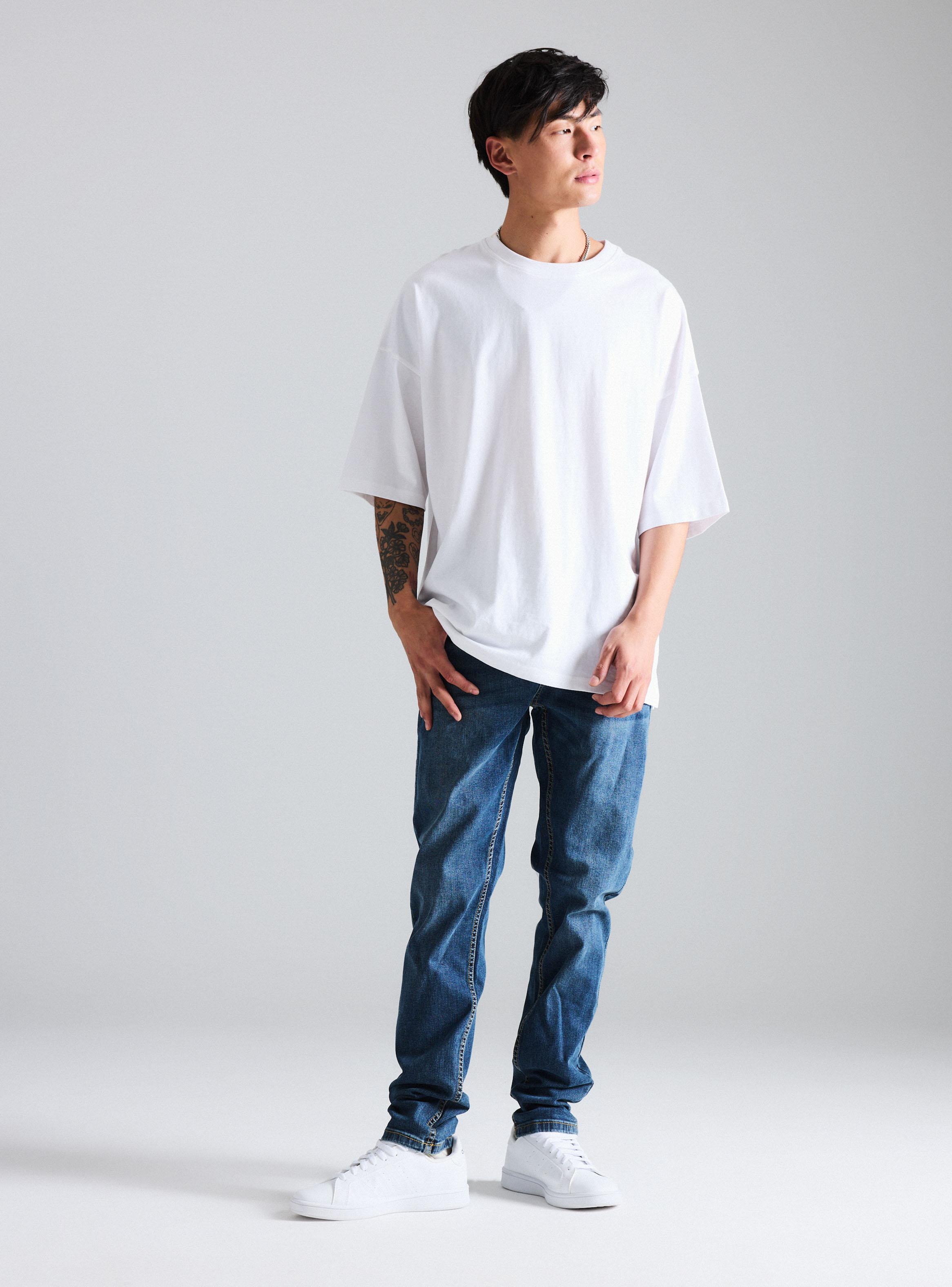 Jeans Básico Deslavado-4