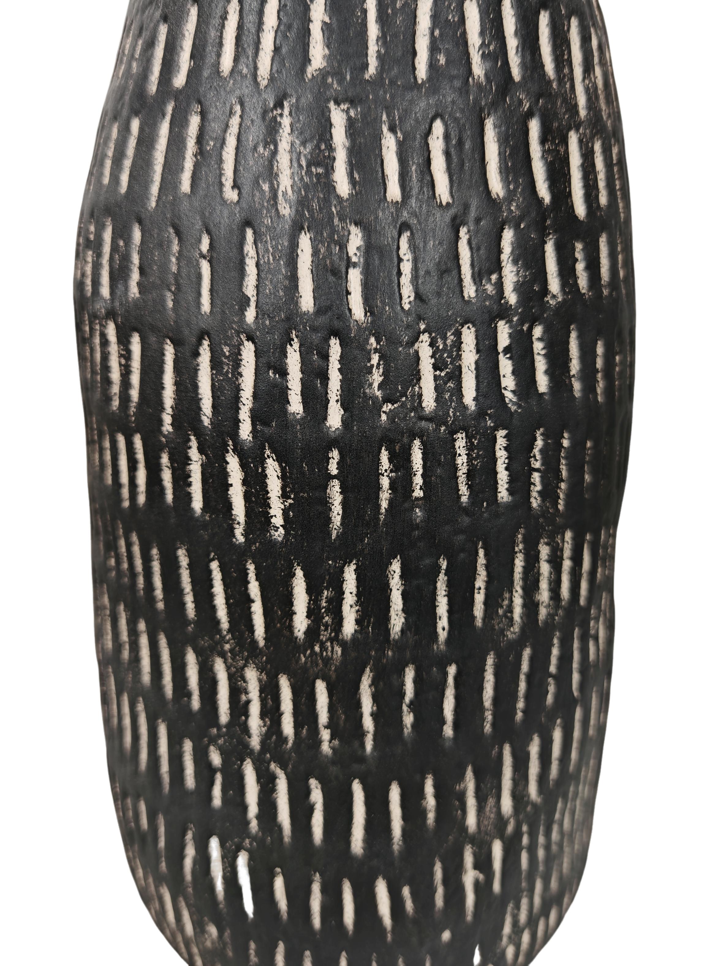 Jarrón Tribal Gres 26 cm-3