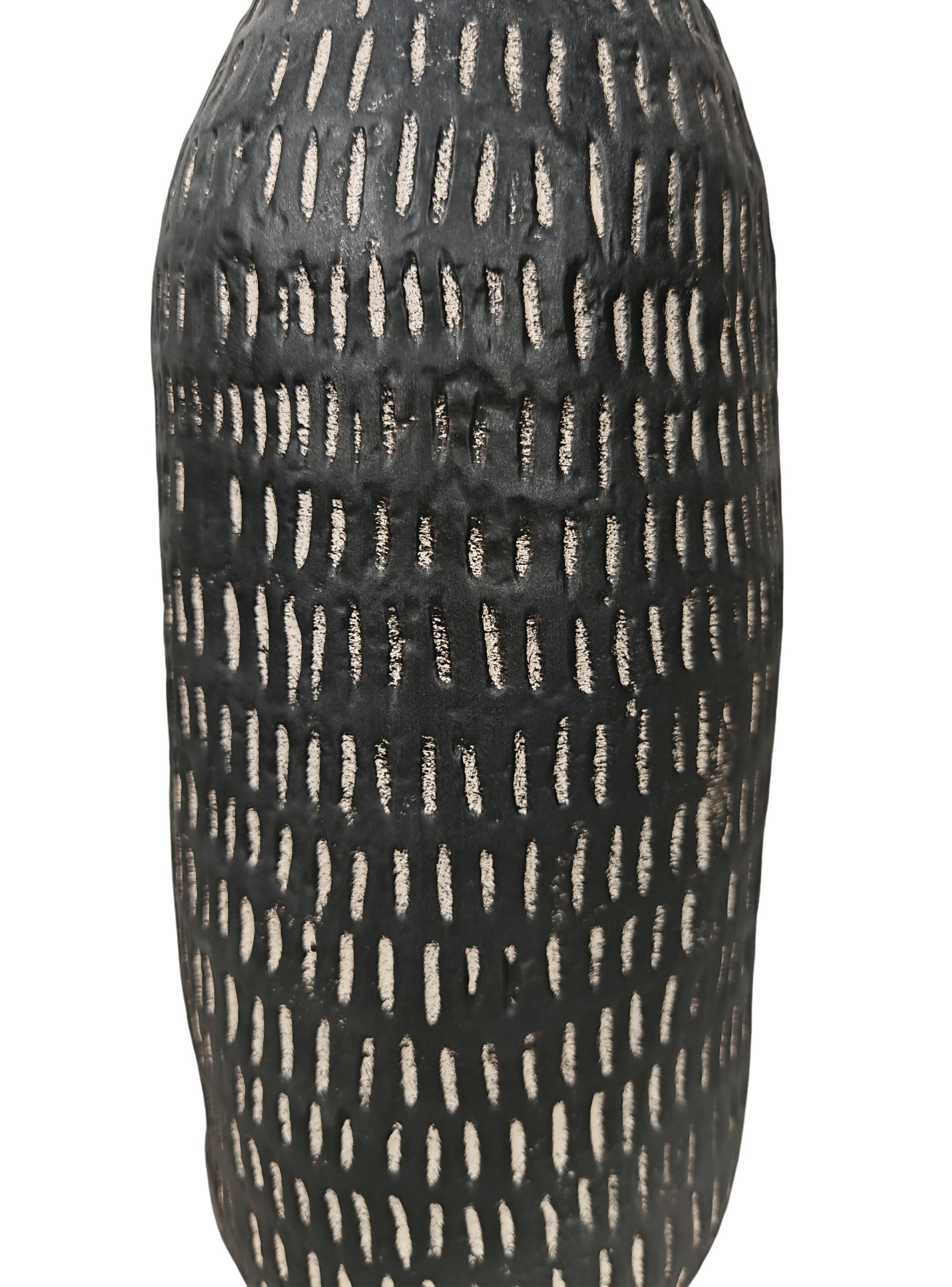 Jarrón Tribal Gres 32 cm-3