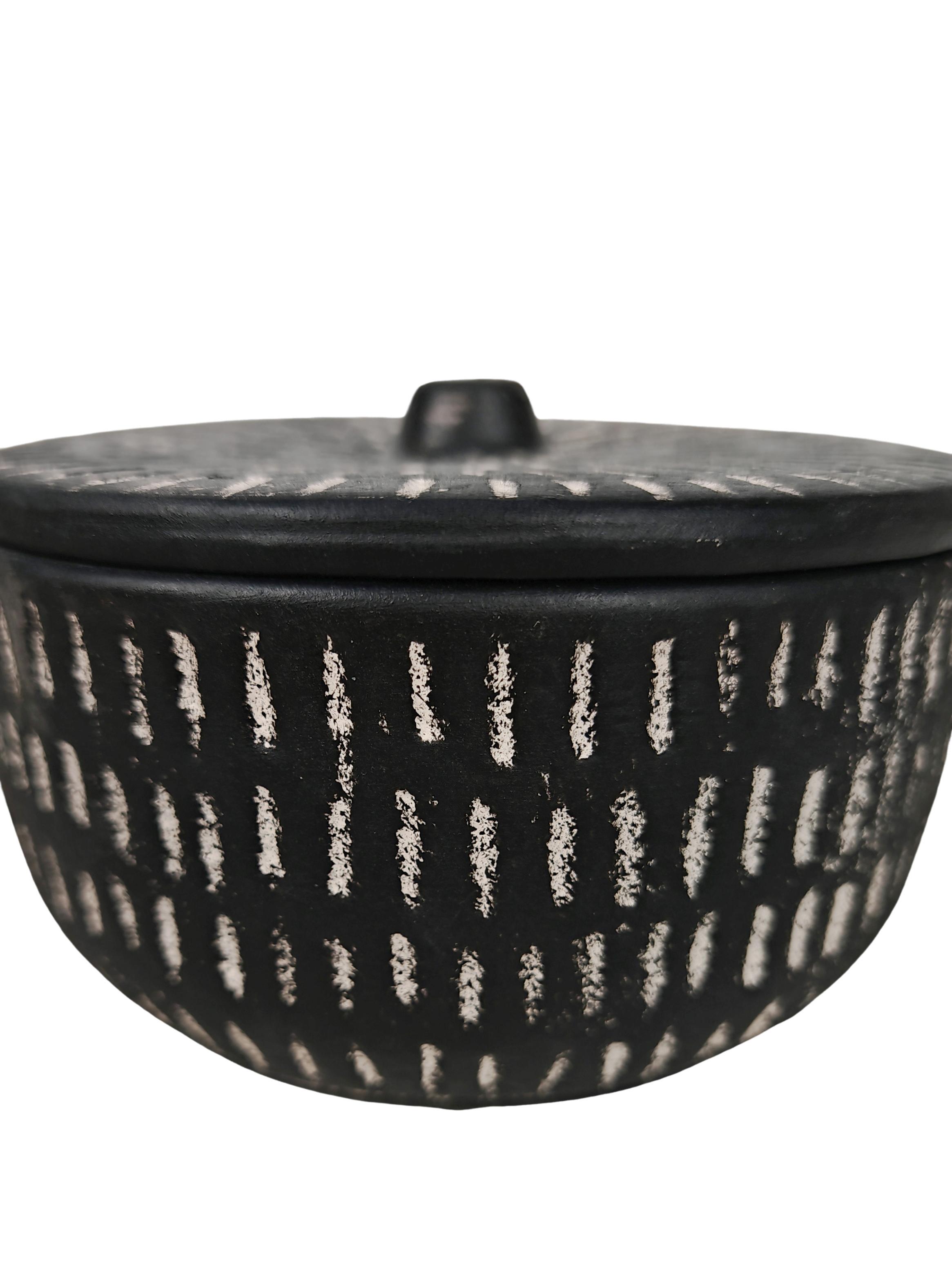 Velón Tribal Gres 14x14 cm-4