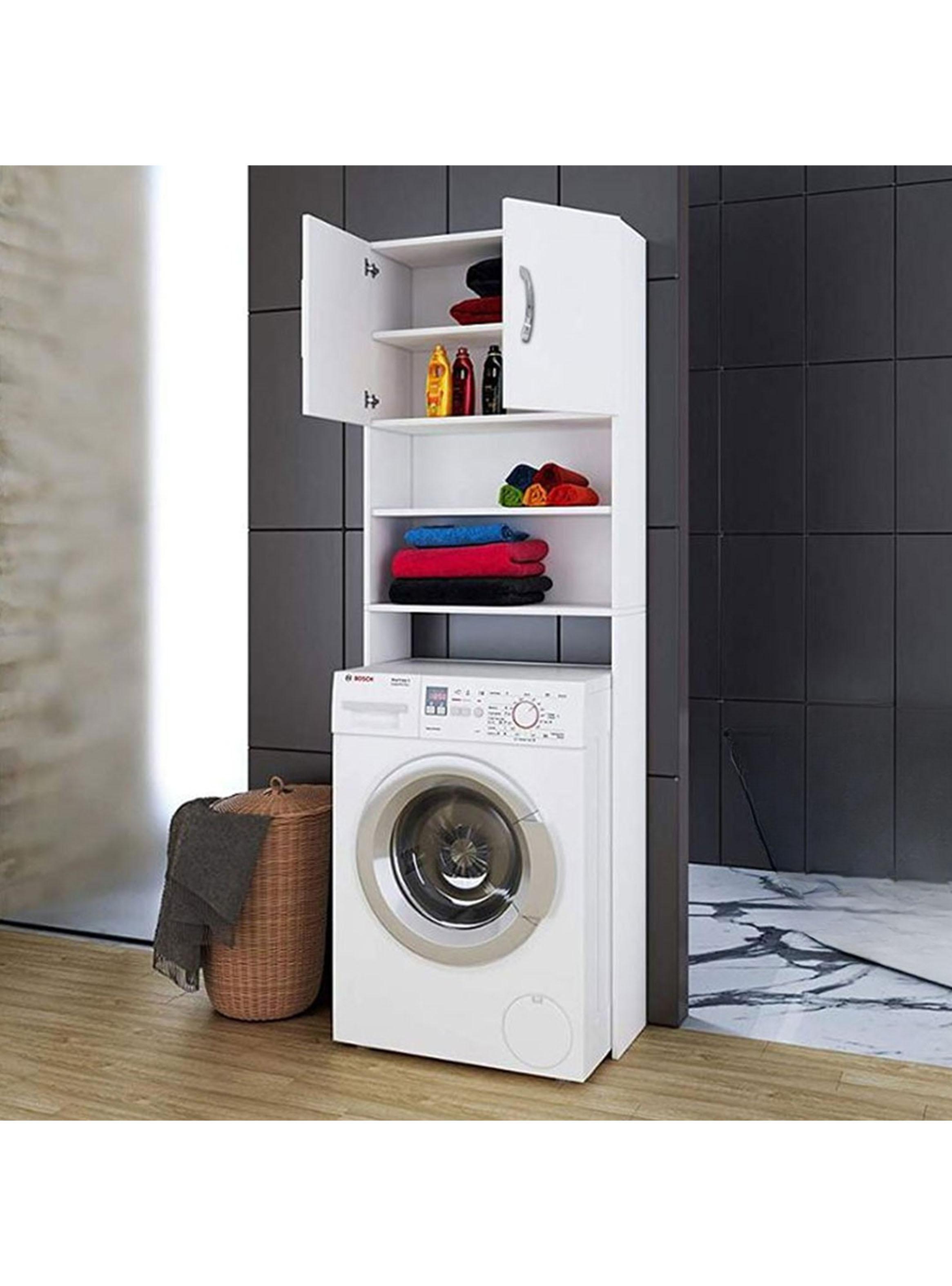 Organizador Logia Lavadora 2 Puertas 2 Espacios Blanco-5