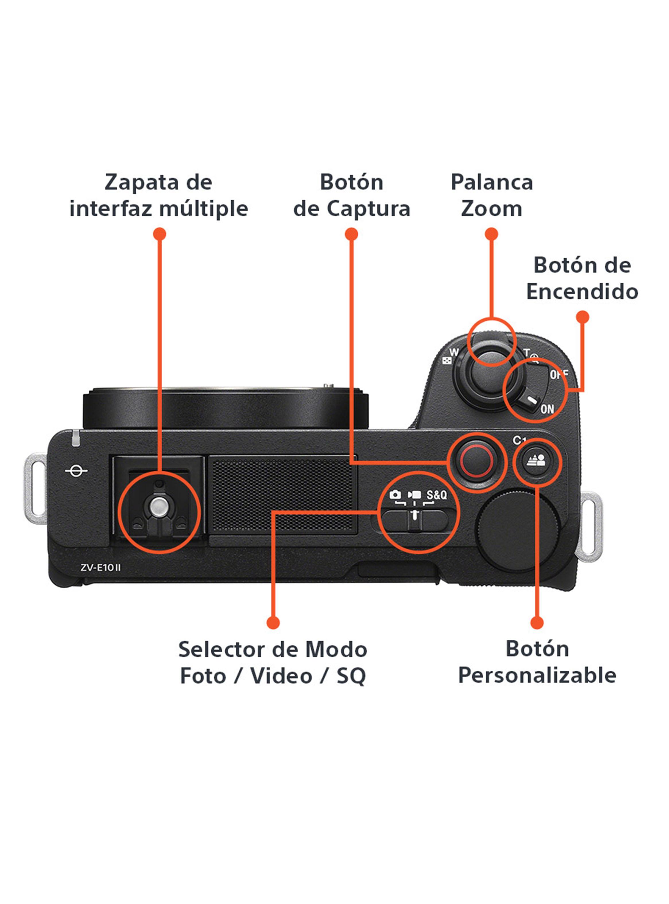 Cámara ZV-E10 II para Vlogs + Lente SELP16502-2