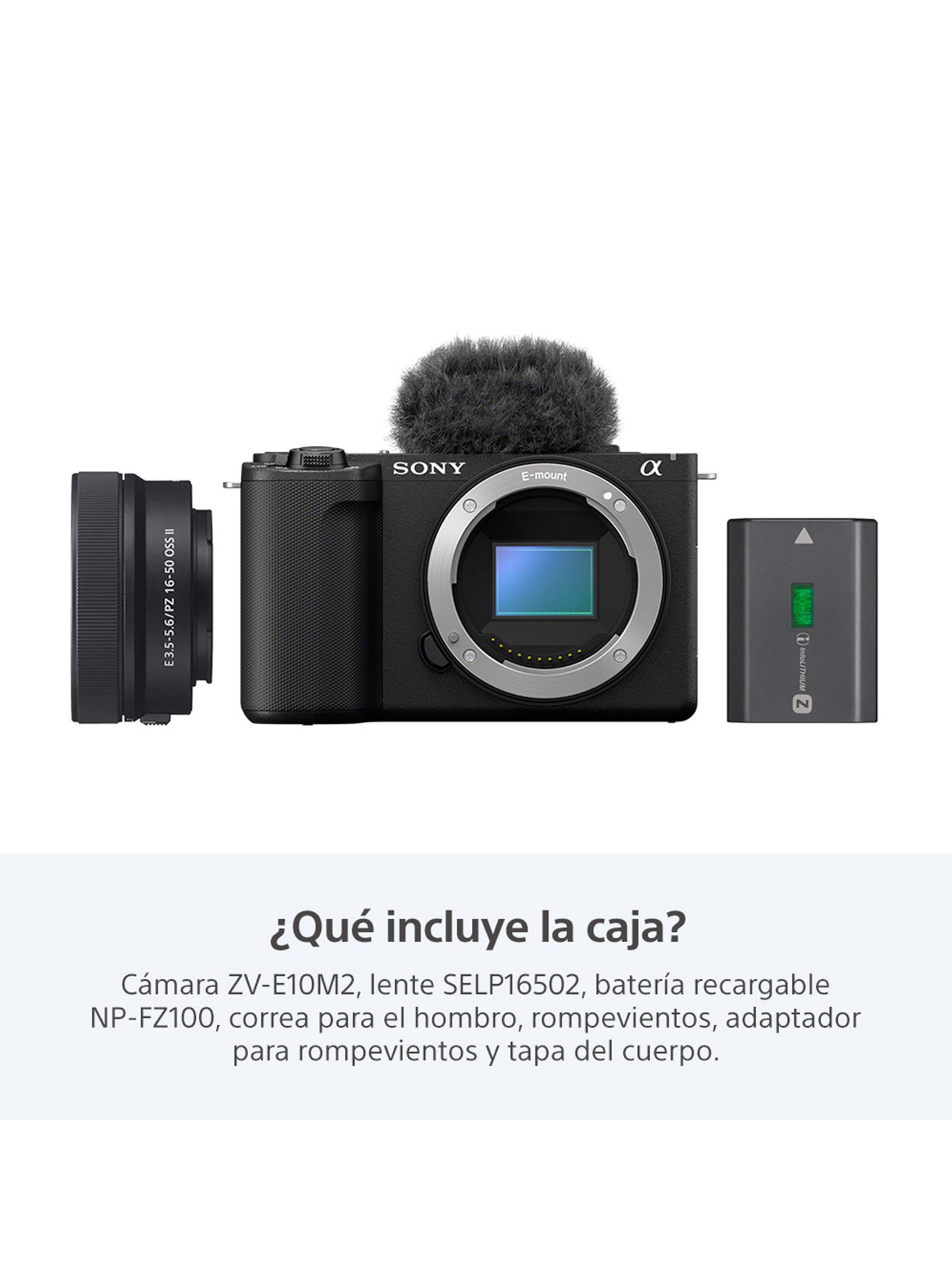 Cámara ZV-E10 II para Vlogs + Lente SELP16502-3