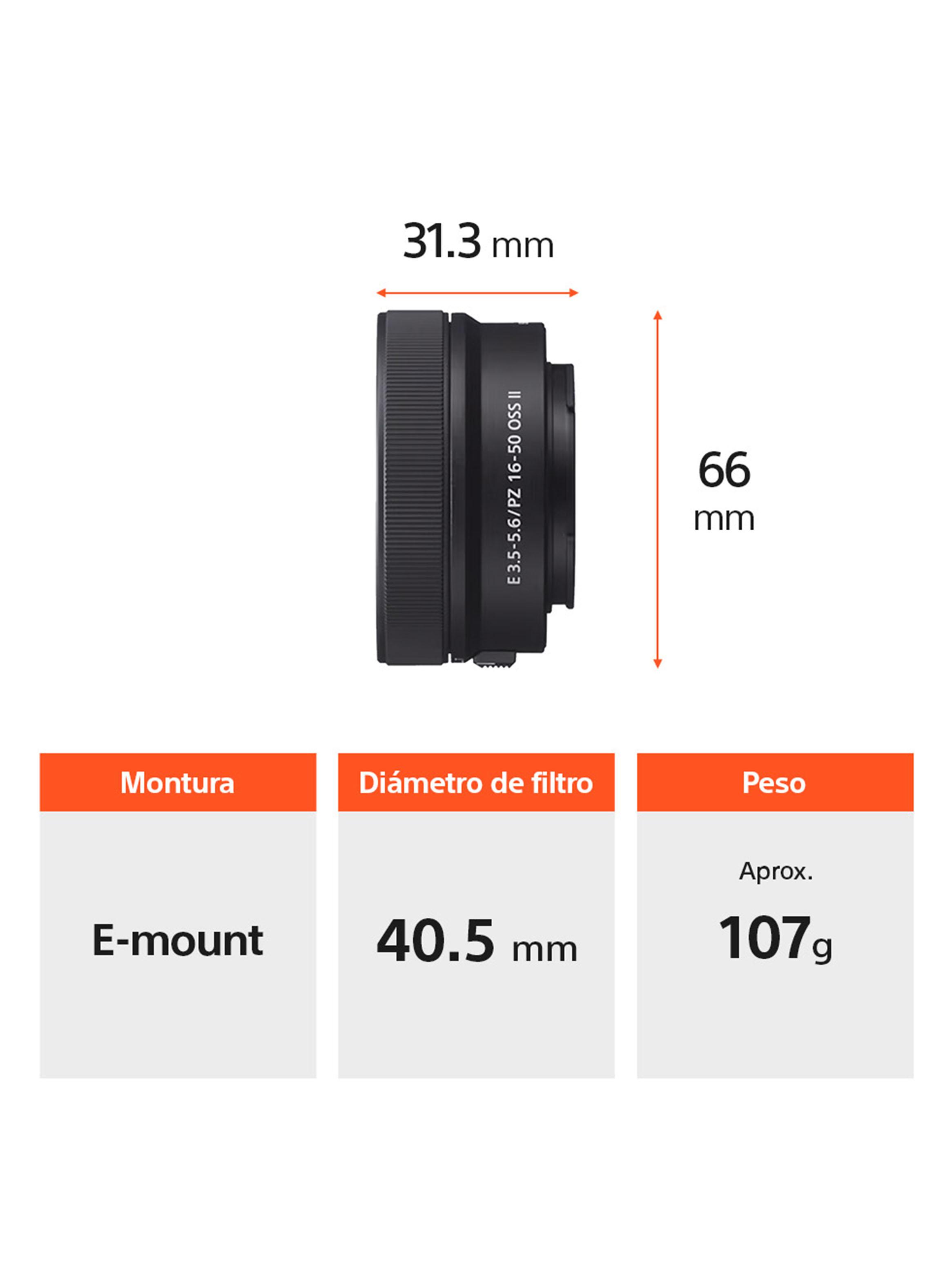 Cámara ZV-E10 II para Vlogs + Lente SELP16502-4