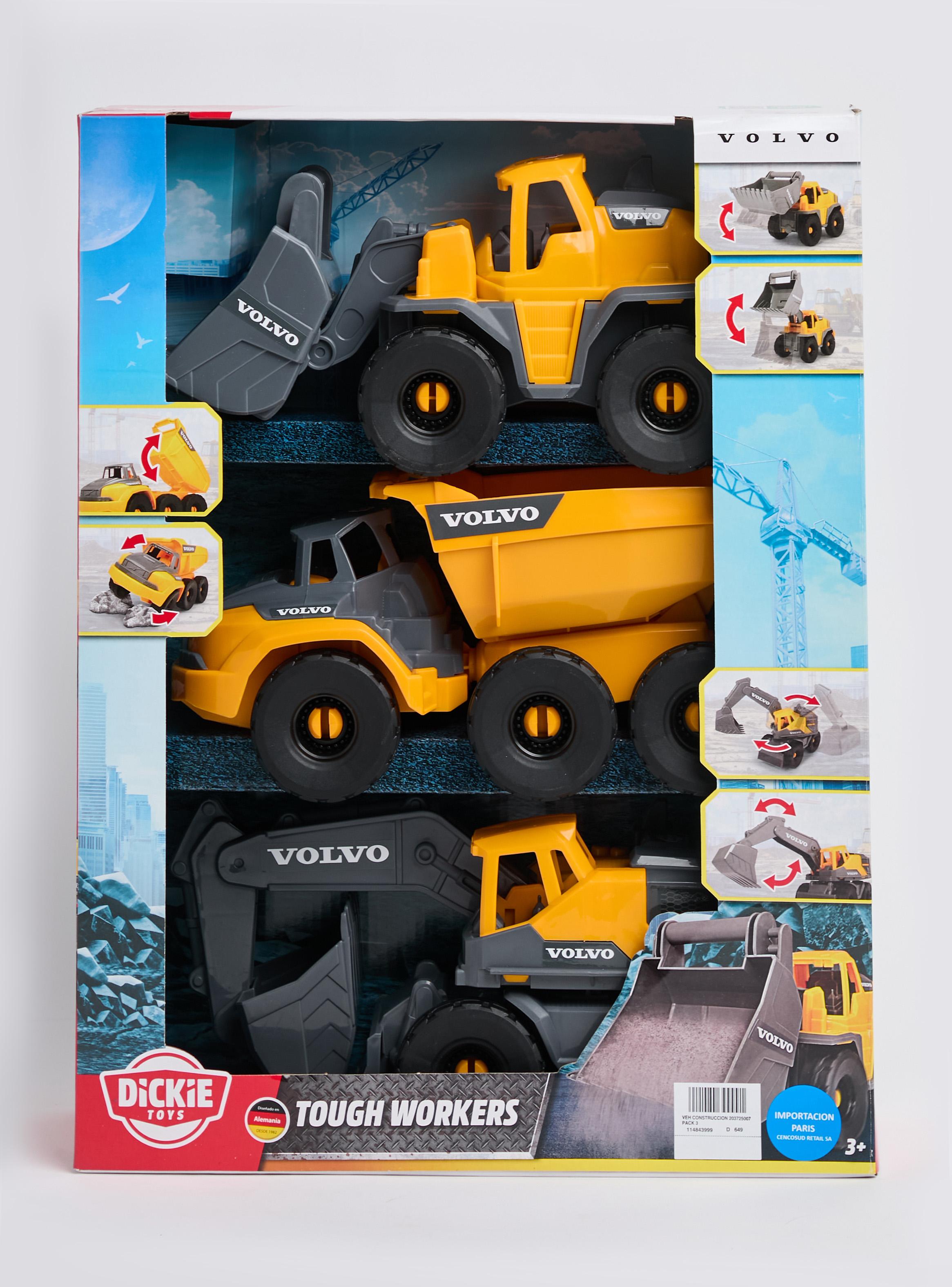 Set 3 Vehículos de Construcción Volvo-2