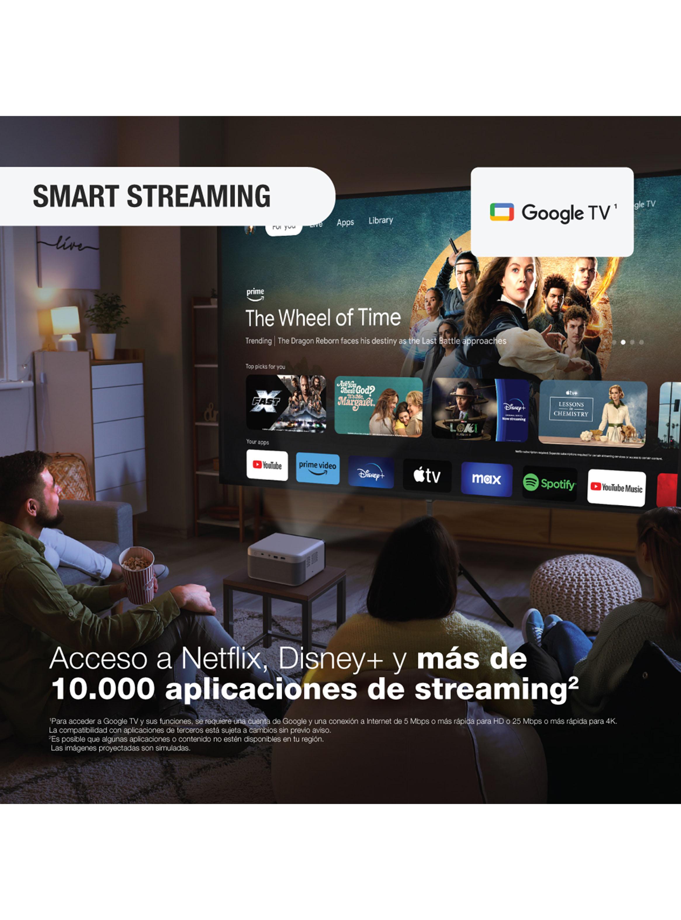 Proyector Láser Portátil EpiqVision EF21 Blanco-5