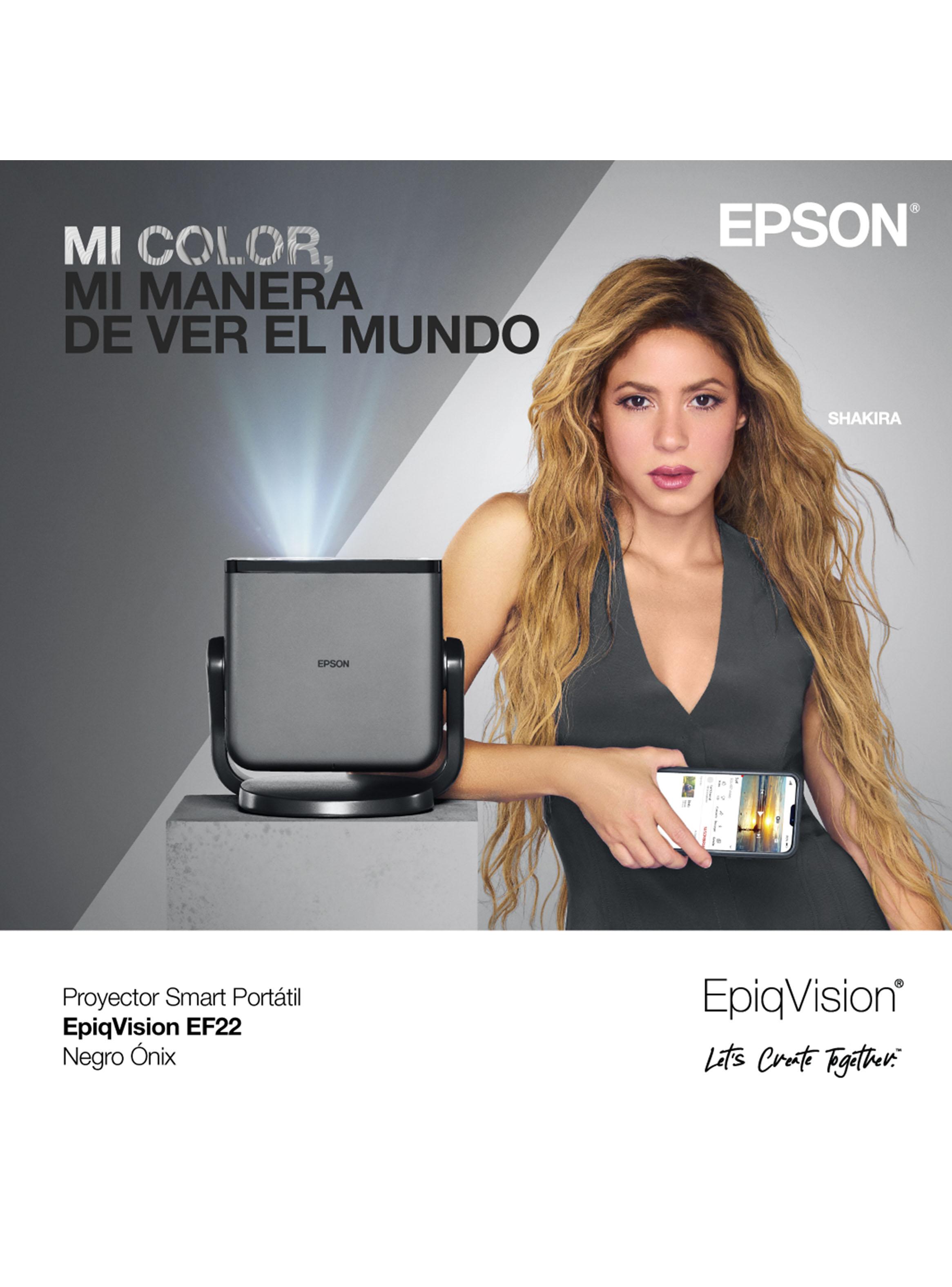 Proyector Láser Portátil EpiqVision EF22 Negro-6