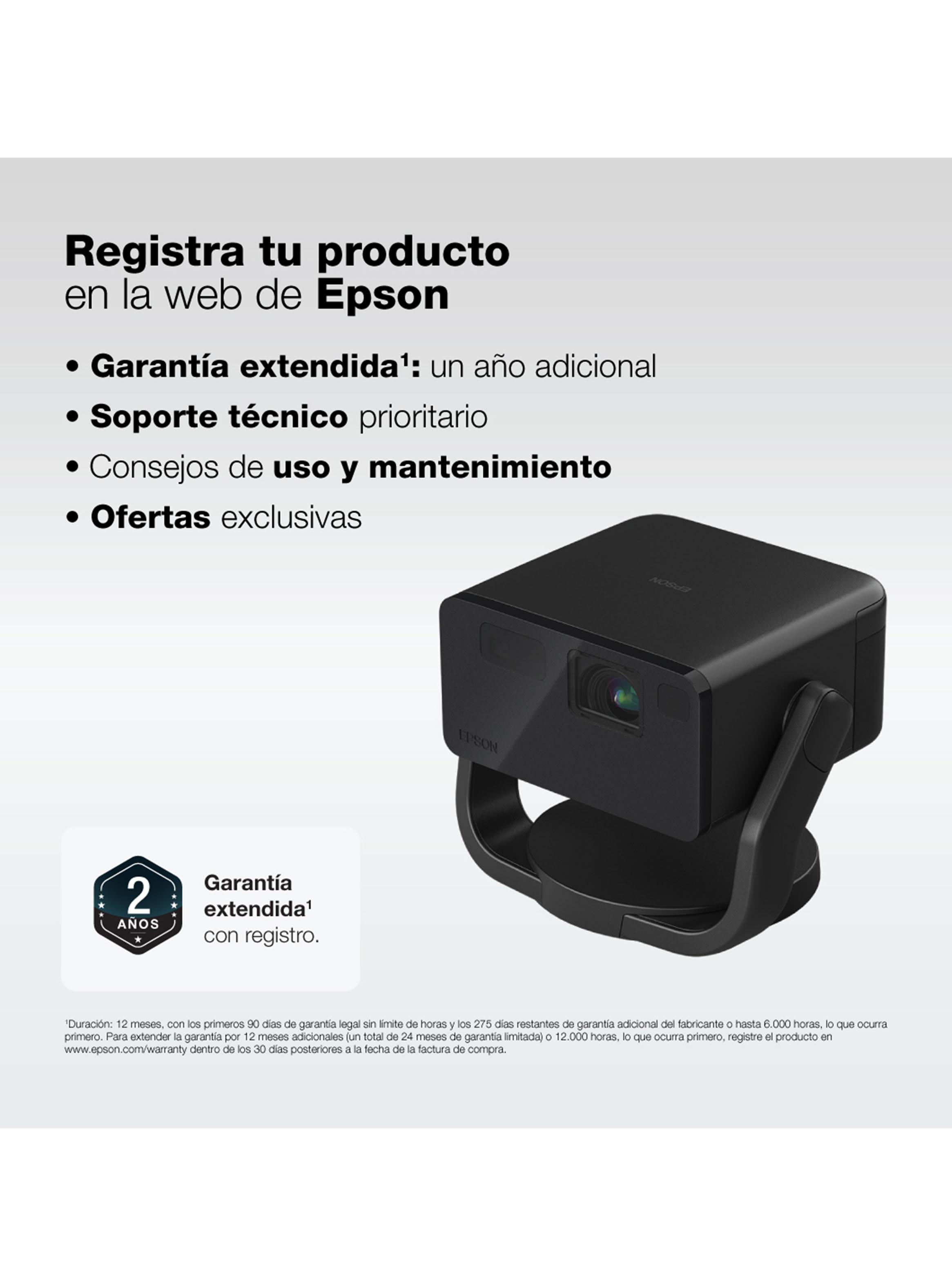 Proyector Láser Portátil EpiqVision EF22 Negro-3