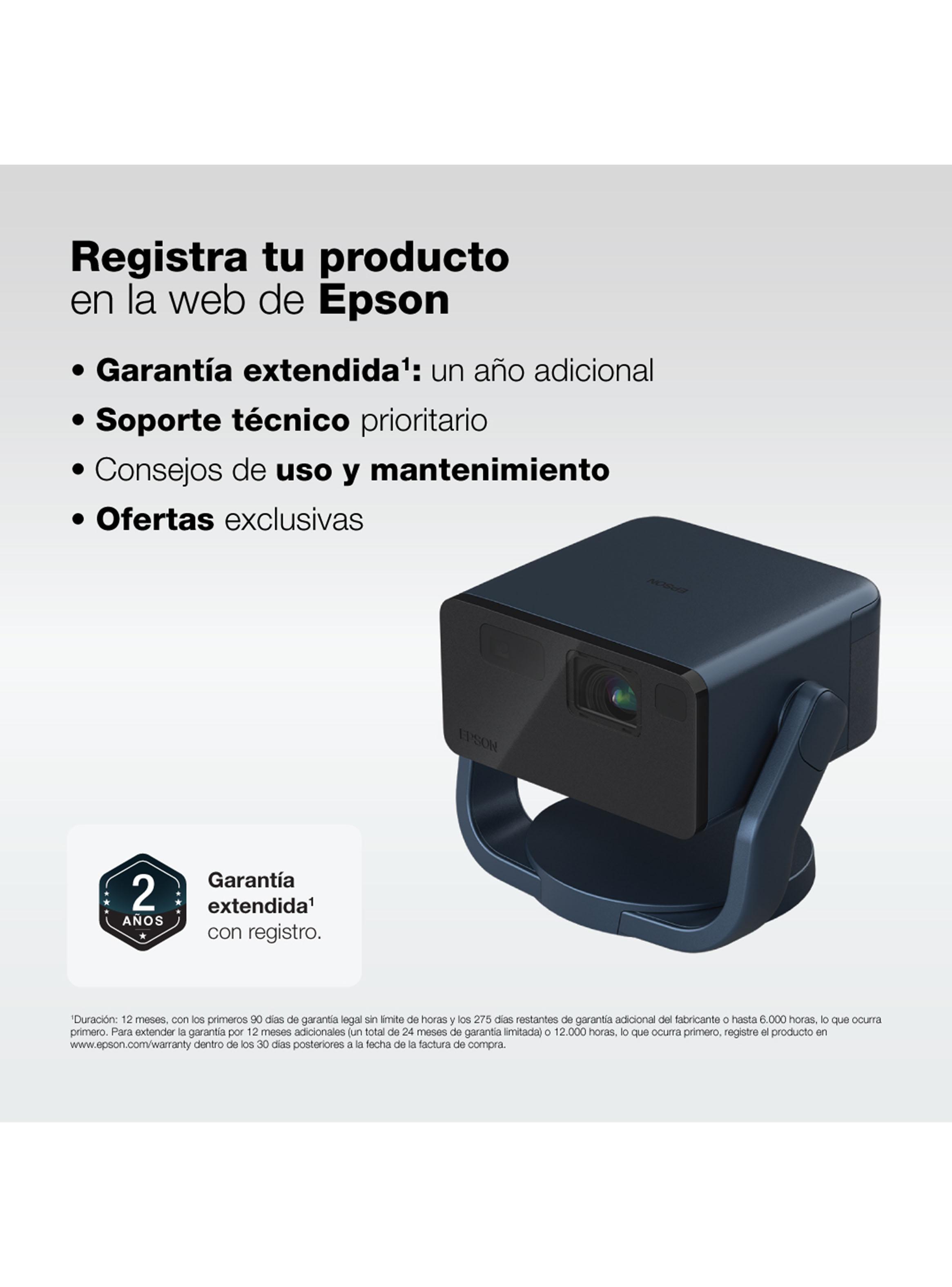 Proyector Láser Portátil EpiqVision EF22 Azul-4