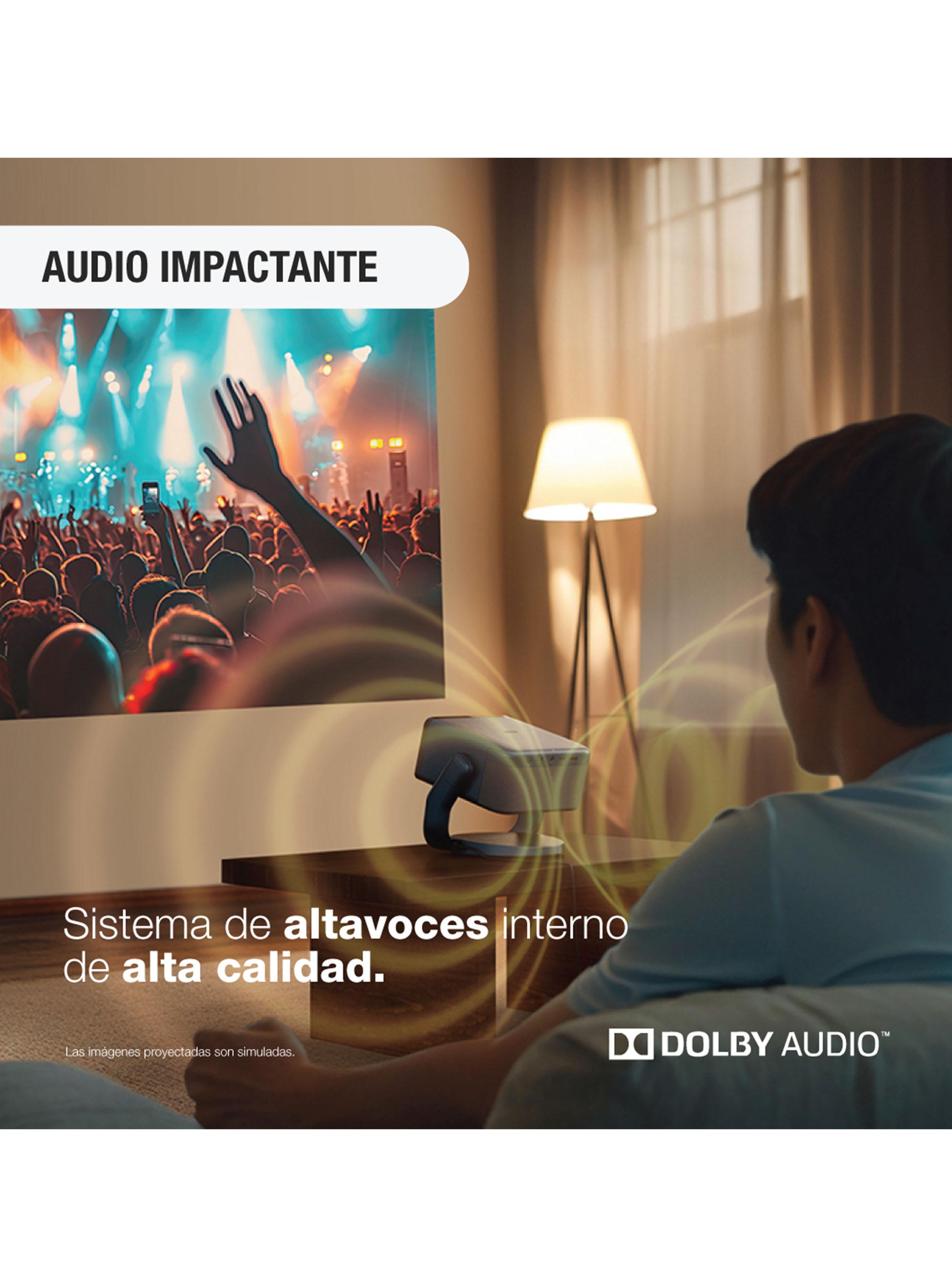 Proyector Láser Portátil EpiqVision EF22 Azul-8