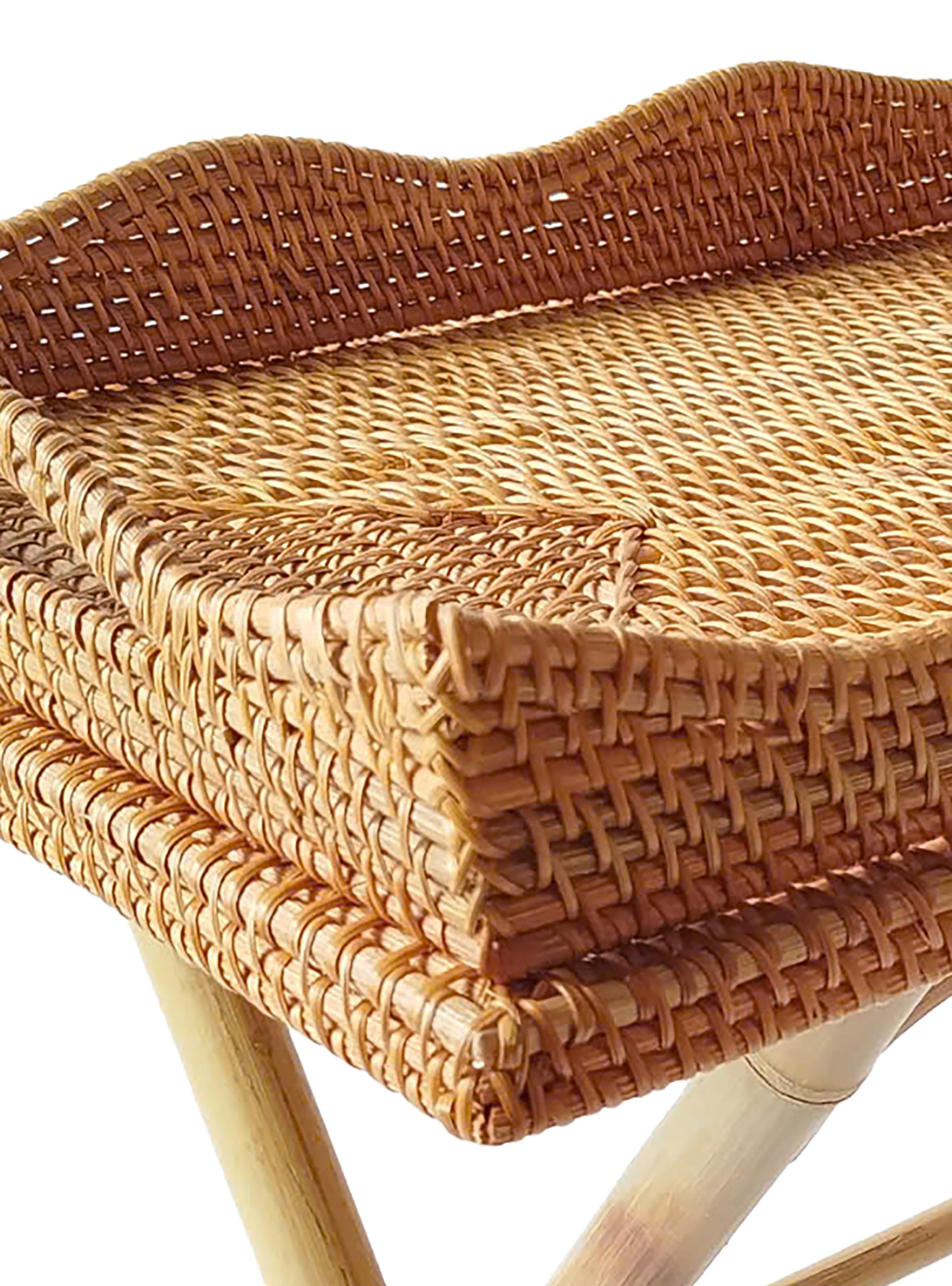 Bandeja Ratán y Bamboo 60x40 cm-4