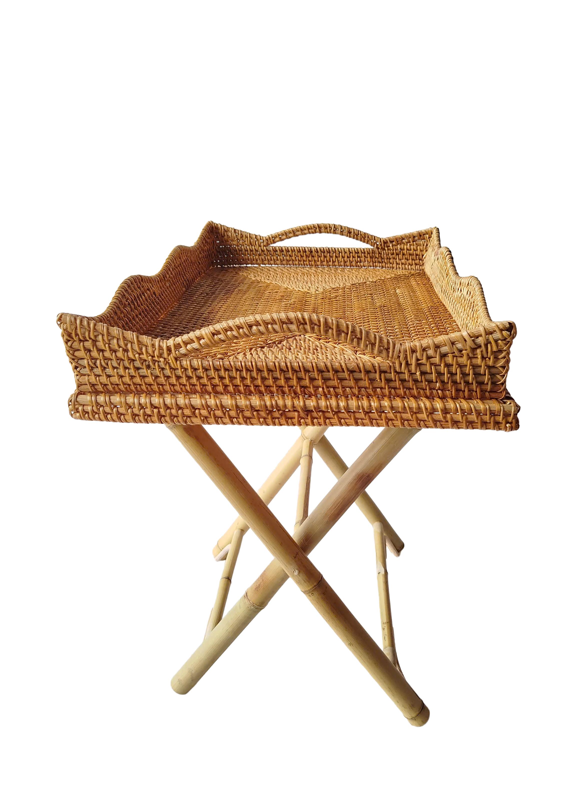Bandeja Ratán y Bamboo 60x40 cm-3