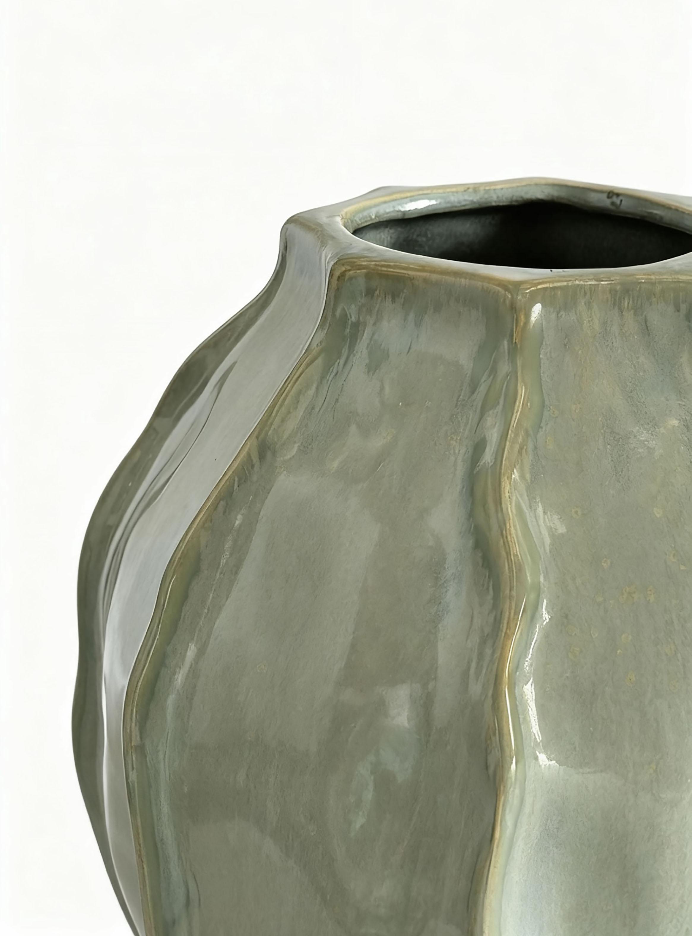 Jarrón Verde Aqua 30 cm-2