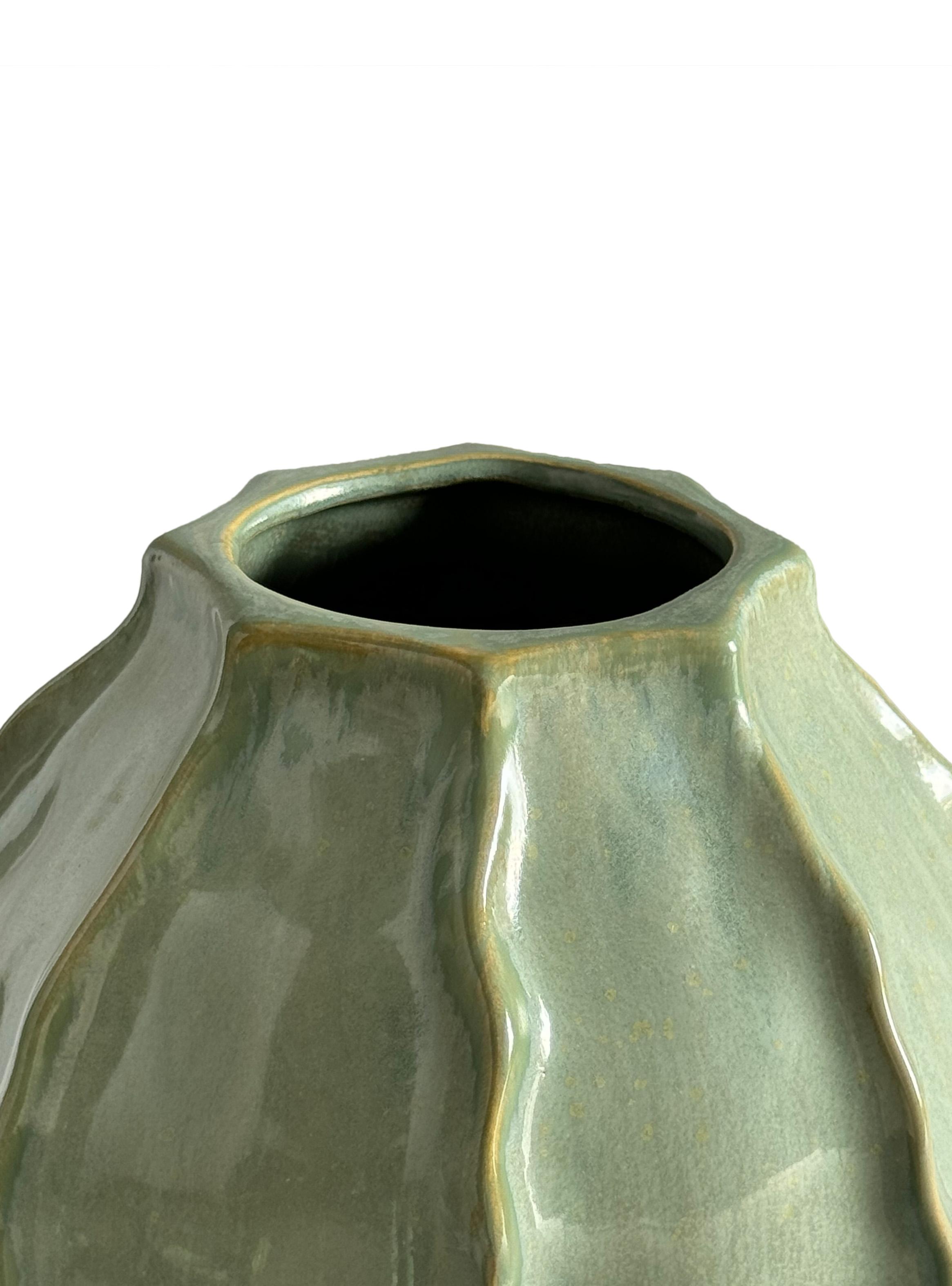 Jarrón Verde Aqua 23 cm-1