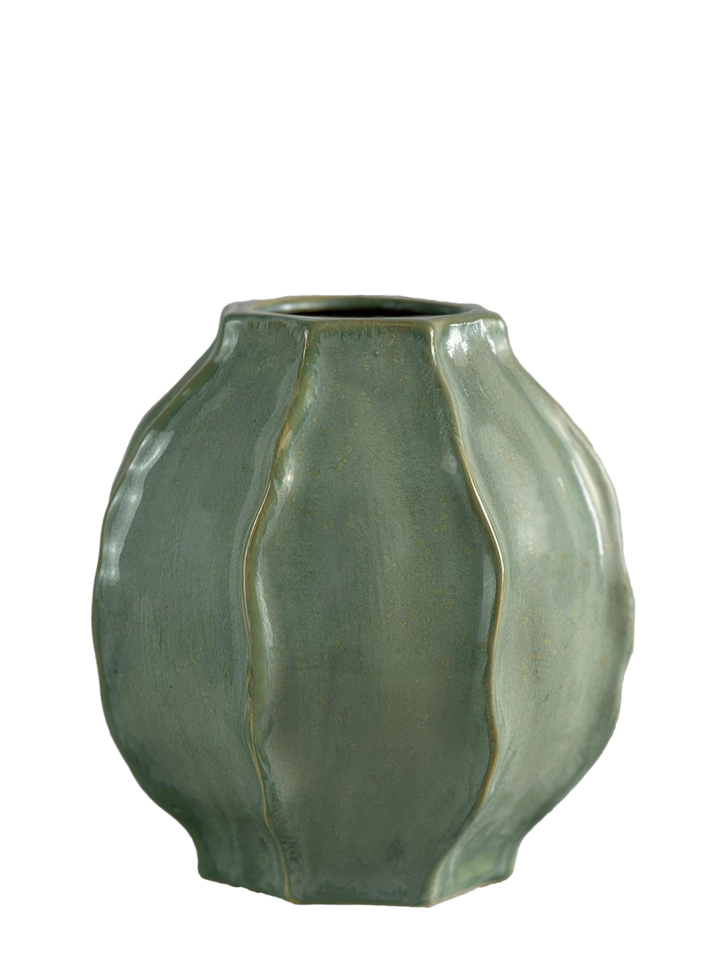 Jarrón Verde Aqua 23 cm-0