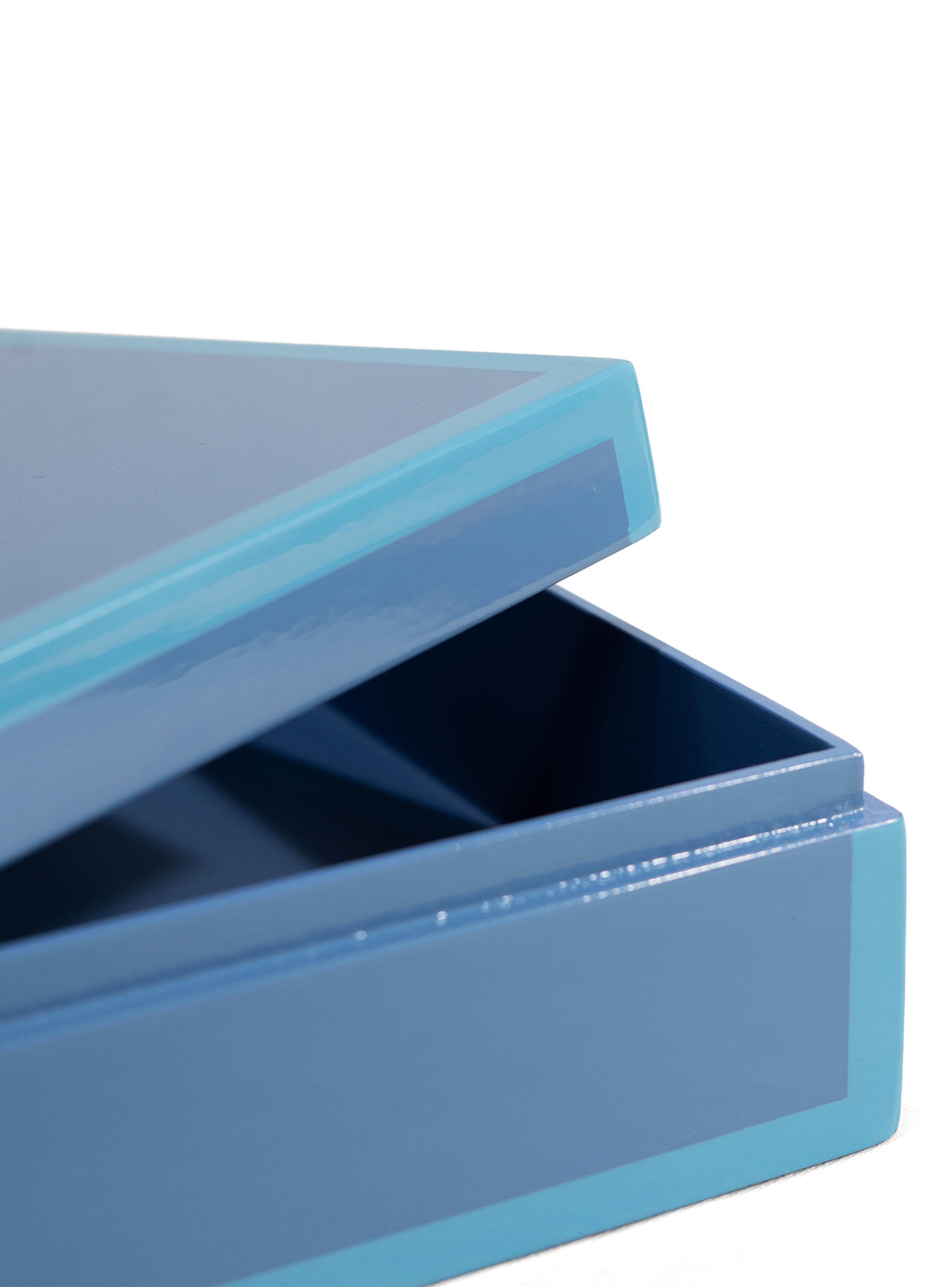 Caja Decorativa Azul S-3