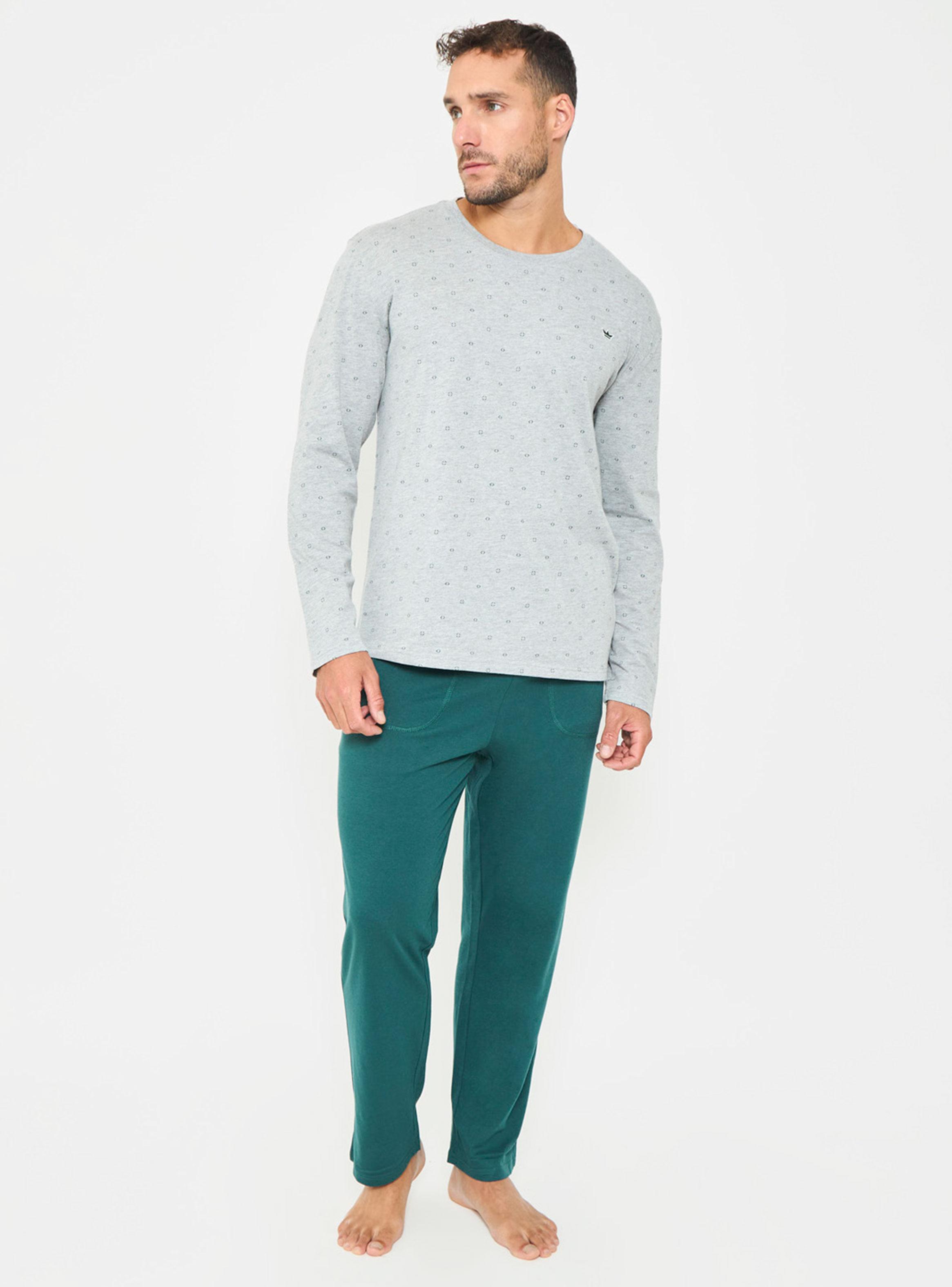 Pijama Largo Algodón Premium Bicolor-2