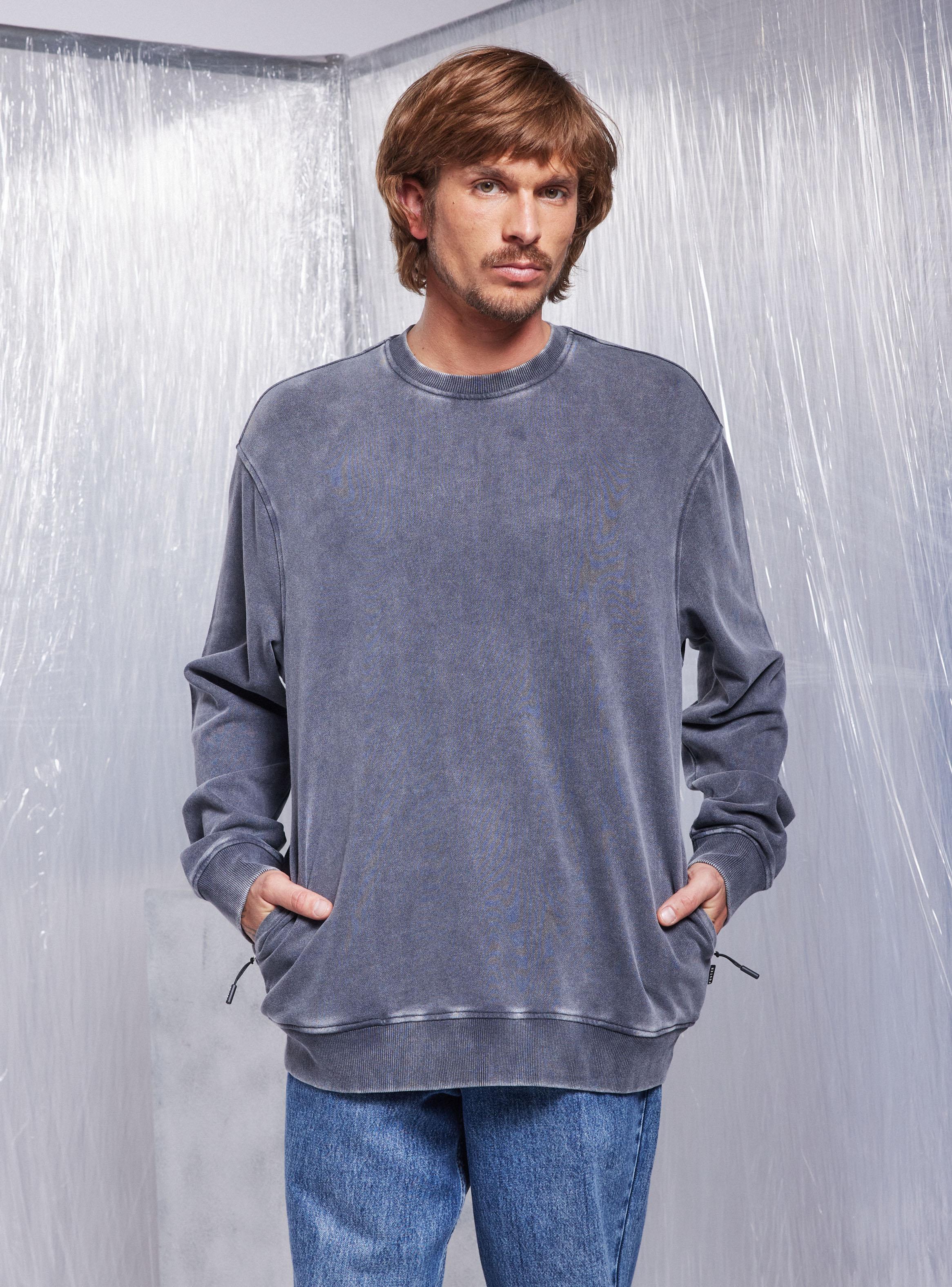 Polerón Bolsillos Costado Relaxed Fit-0