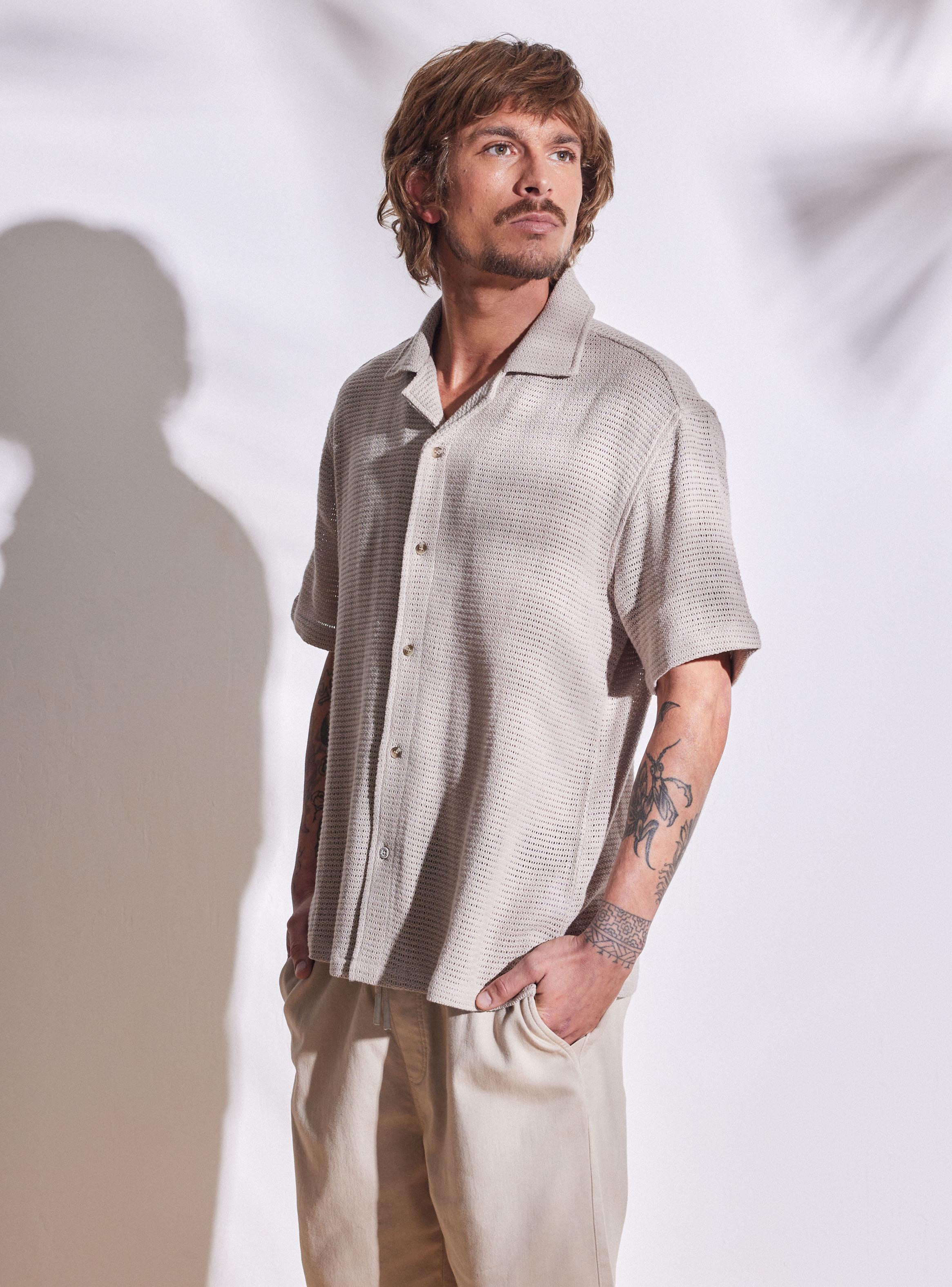 Camisa Look Tejido Relaxed Fit-0