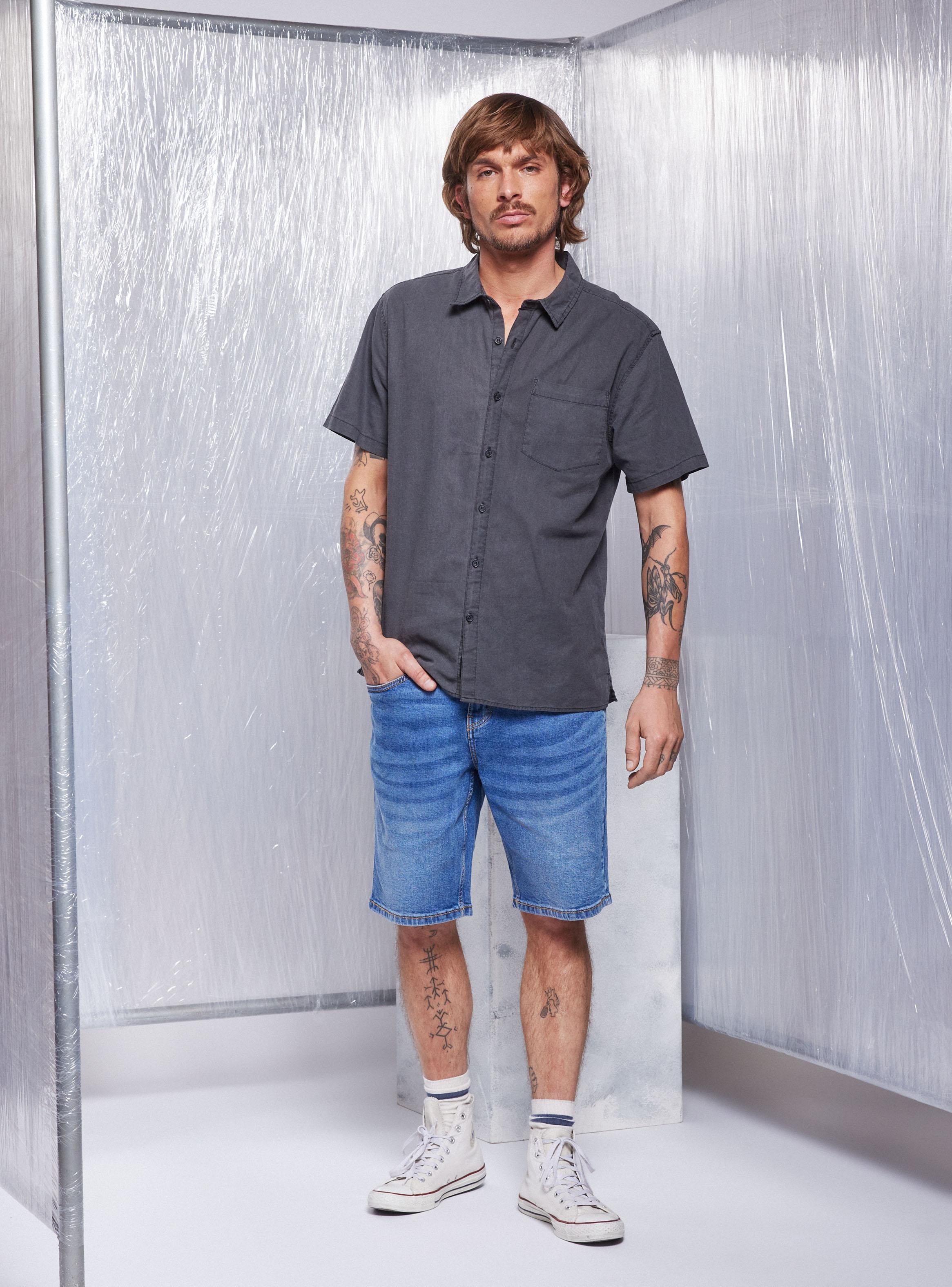 Camisa Lino Lavada Regular Fit-4