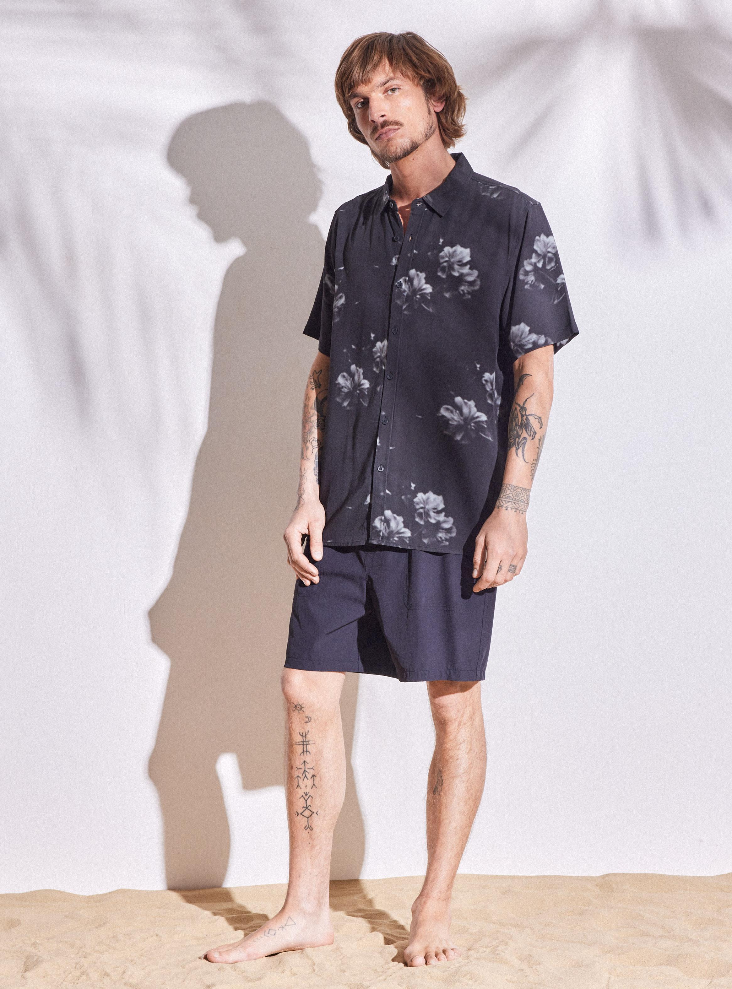 Camisa Estampada Relaxed Fit-4