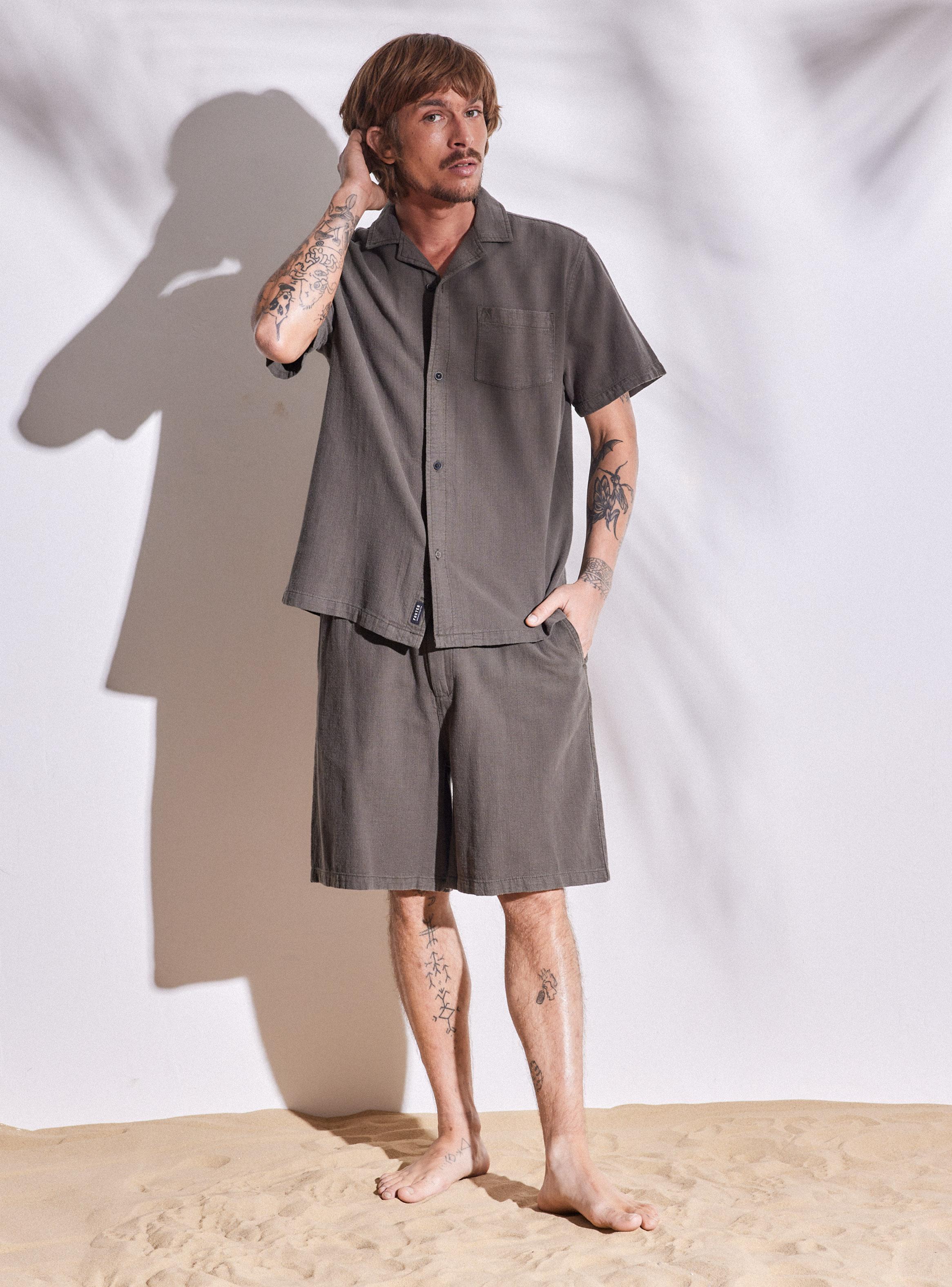 Camisa Texturada Relaxed Fit-4